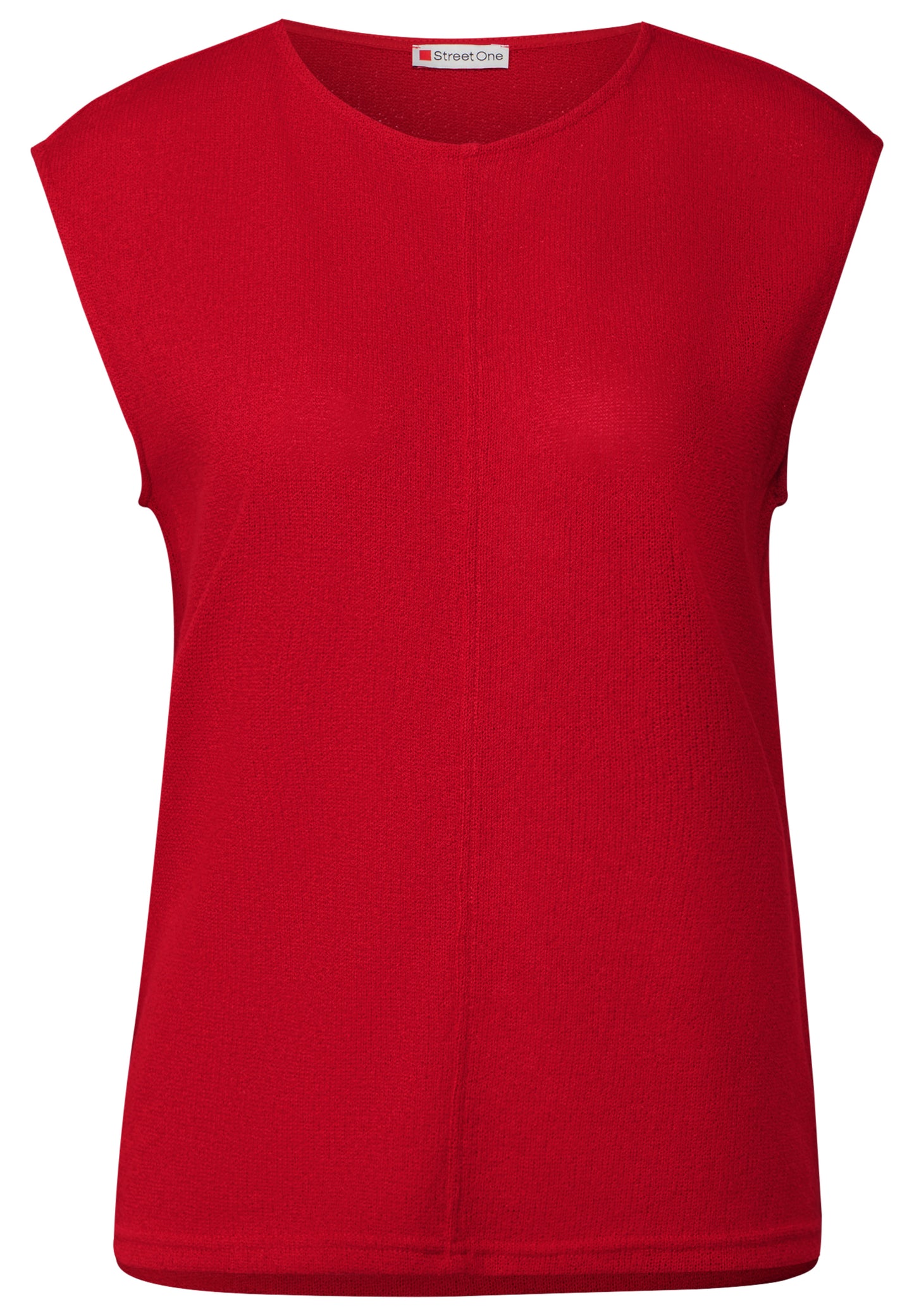 Street One Top im Strick-Look - Farbe: glory red