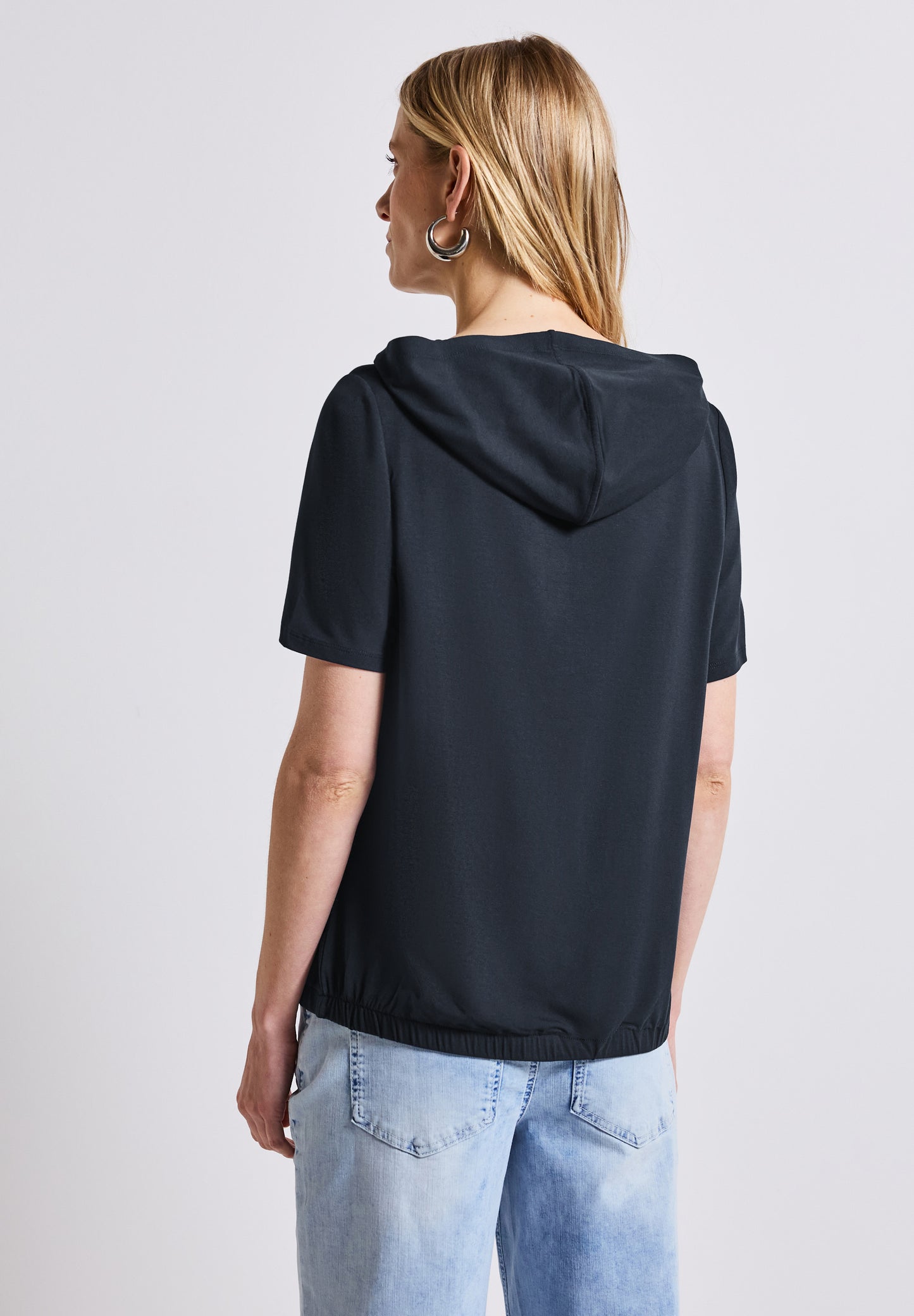 Street One T-Shirt mit Kapuze - Farbe: deepwater blue