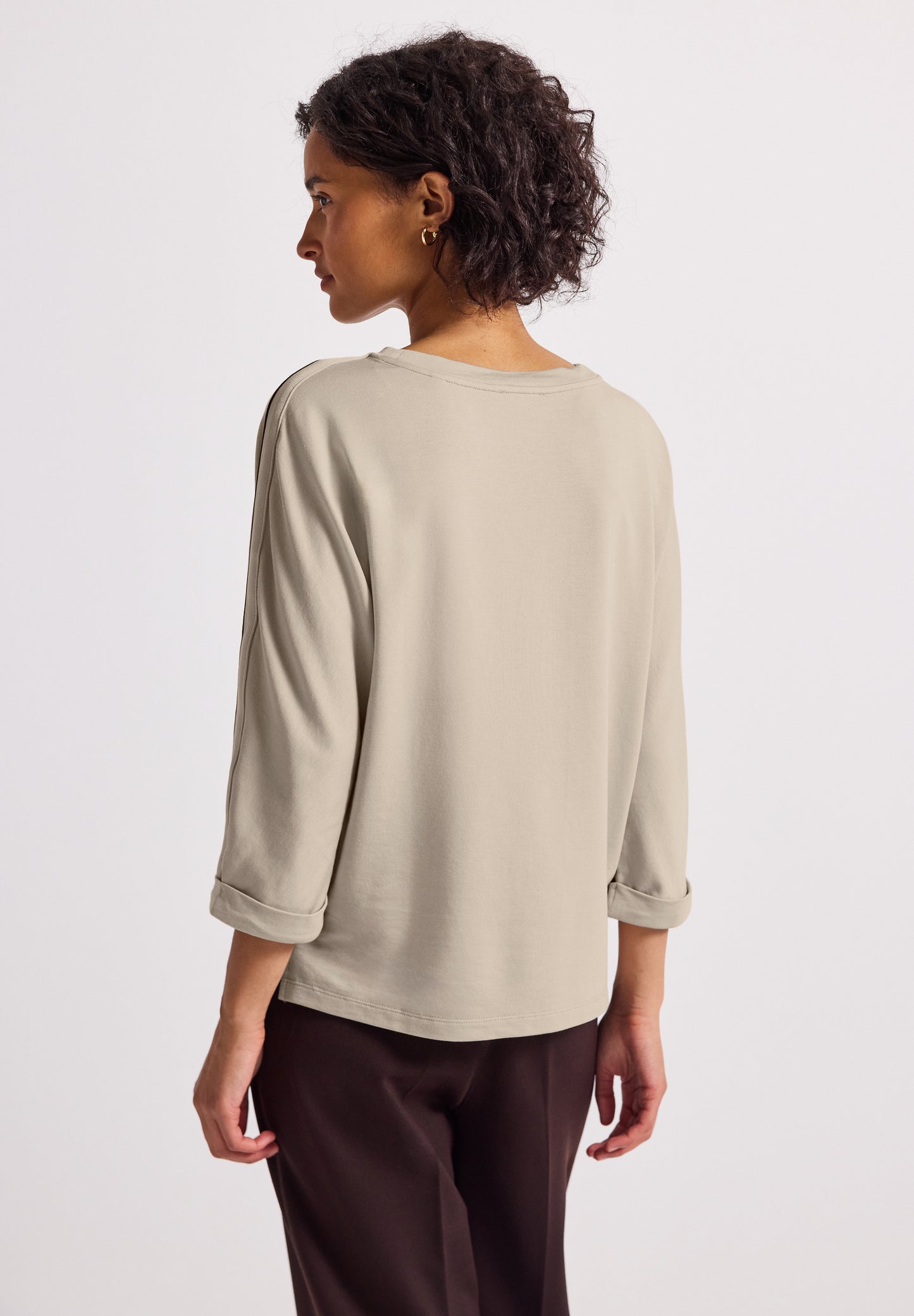 Street One Shirt mit Galonstreifen - Farbe: morning beige