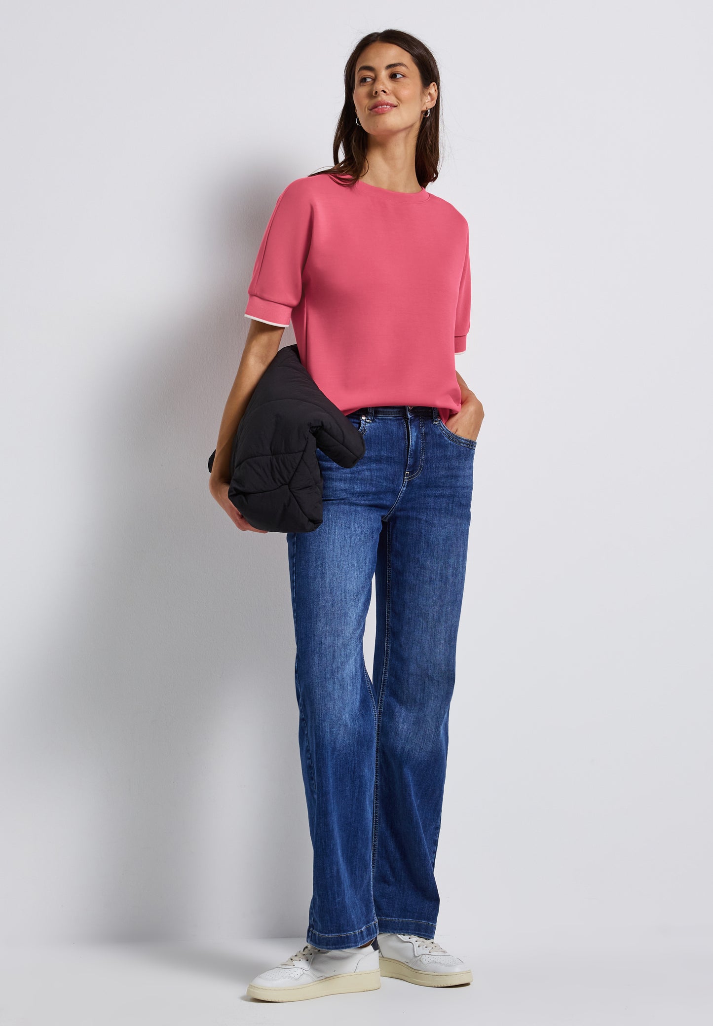 Street One Silk-Look Shirt - Farbe: almond coral