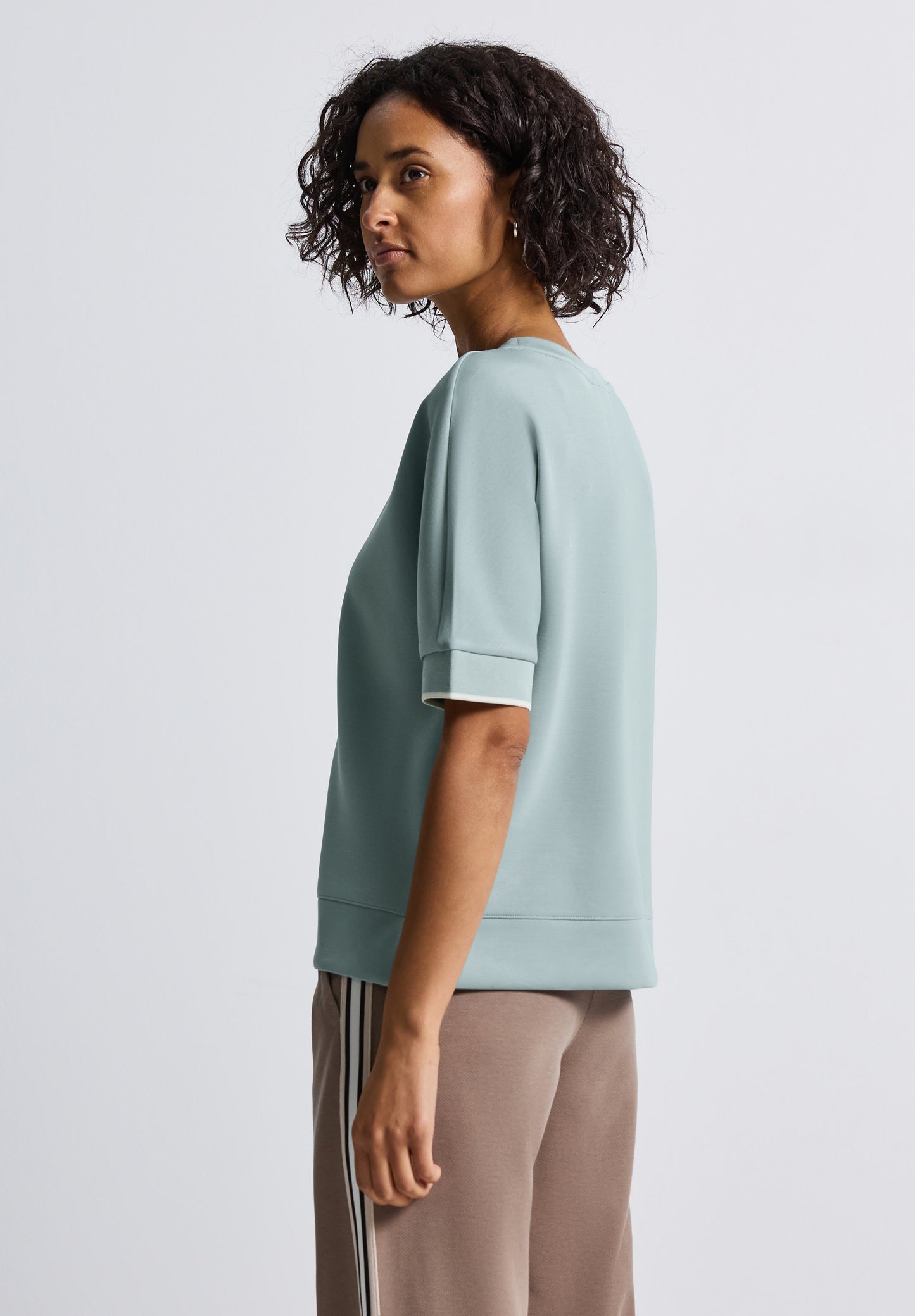 Street One Silk-Look Shirt - Farbe: arona blue