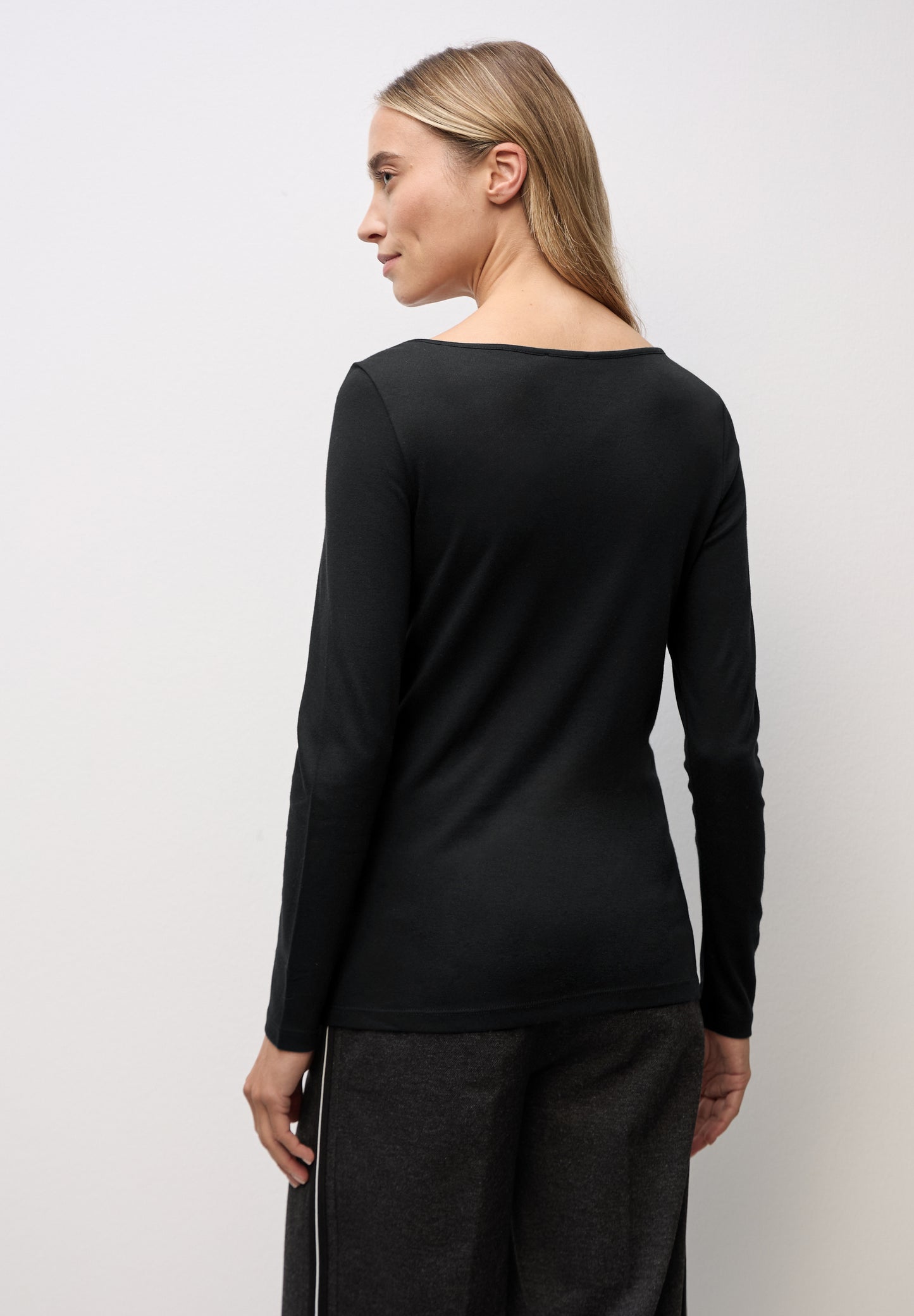 Street One Basic Langarmshirt - Farbe: Black