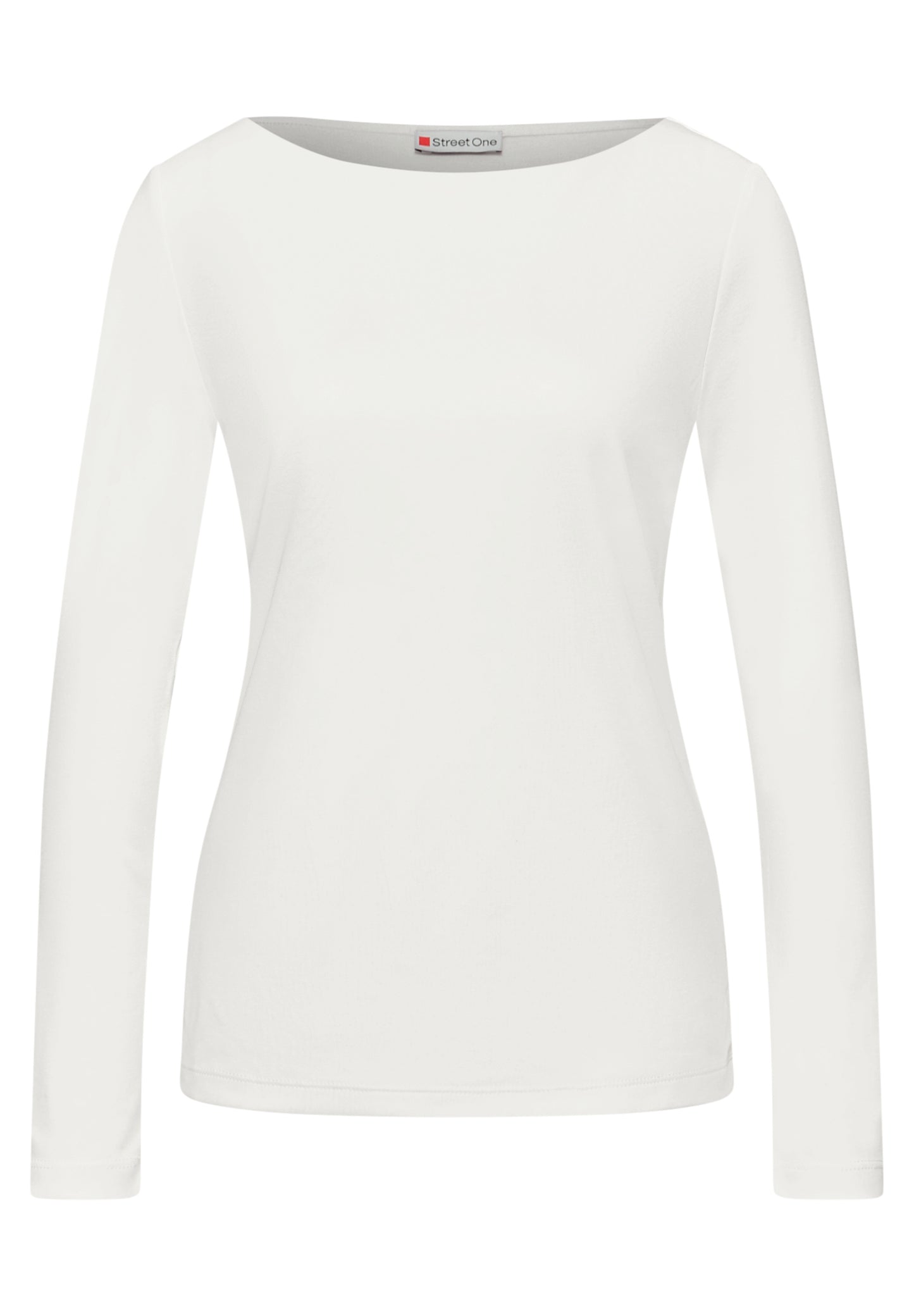 Street One Basic Langarmshirt - Farbe: off white