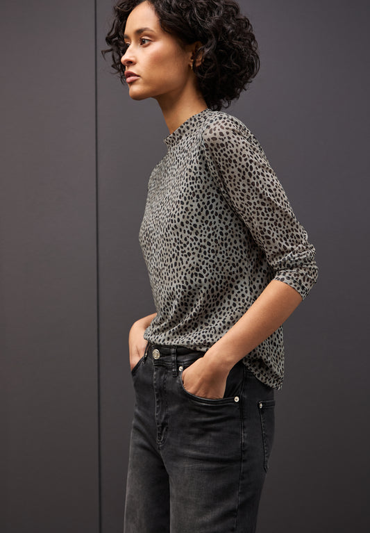 Street One Leo Mesh-Shirt - Farbe: sanded beige