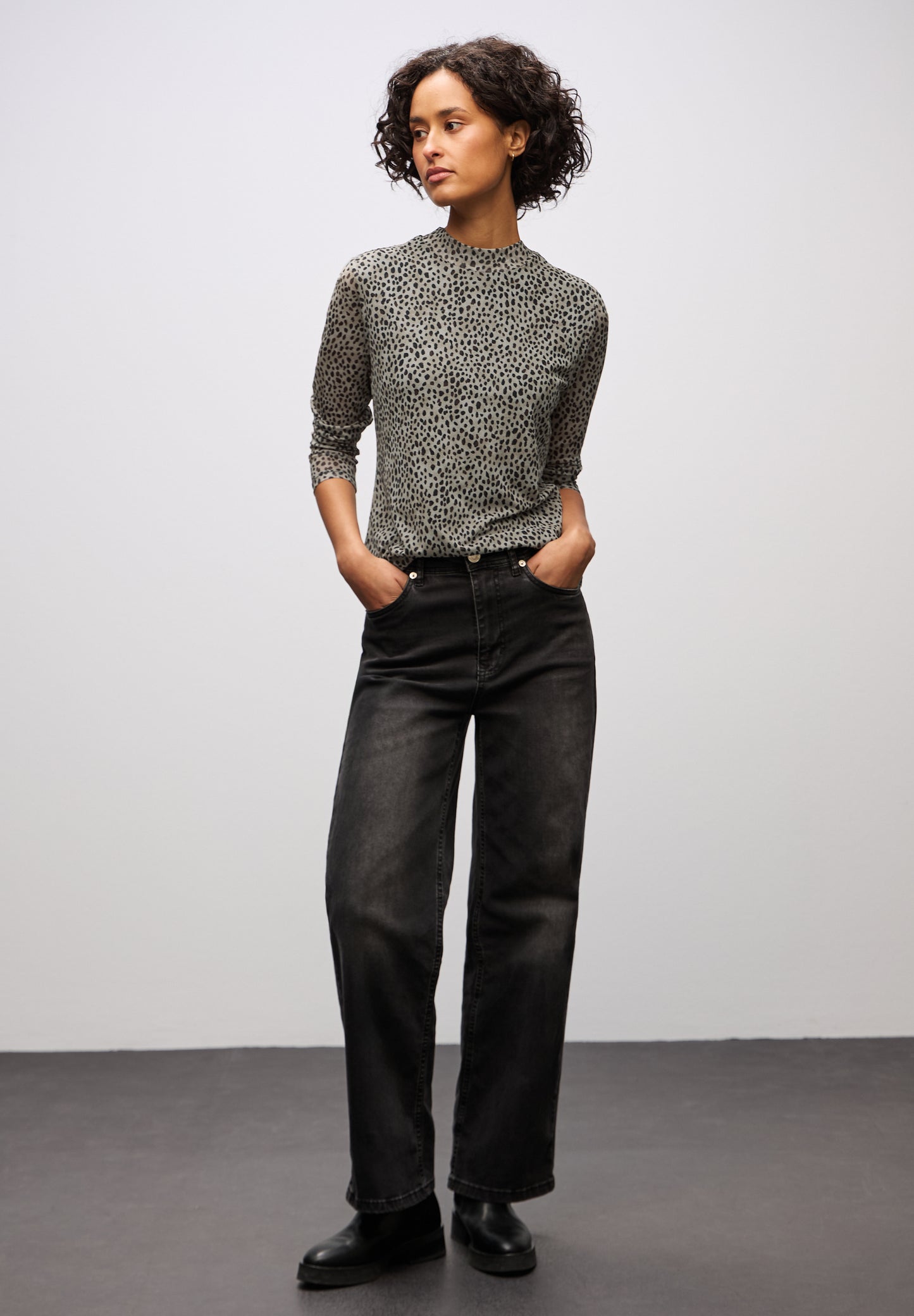 Street One Leo Mesh-Shirt - Farbe: sanded beige