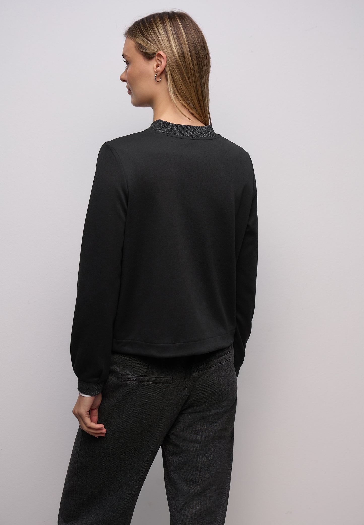 Street One - Leichter Blouson mit Glitzer - Farbe: Black