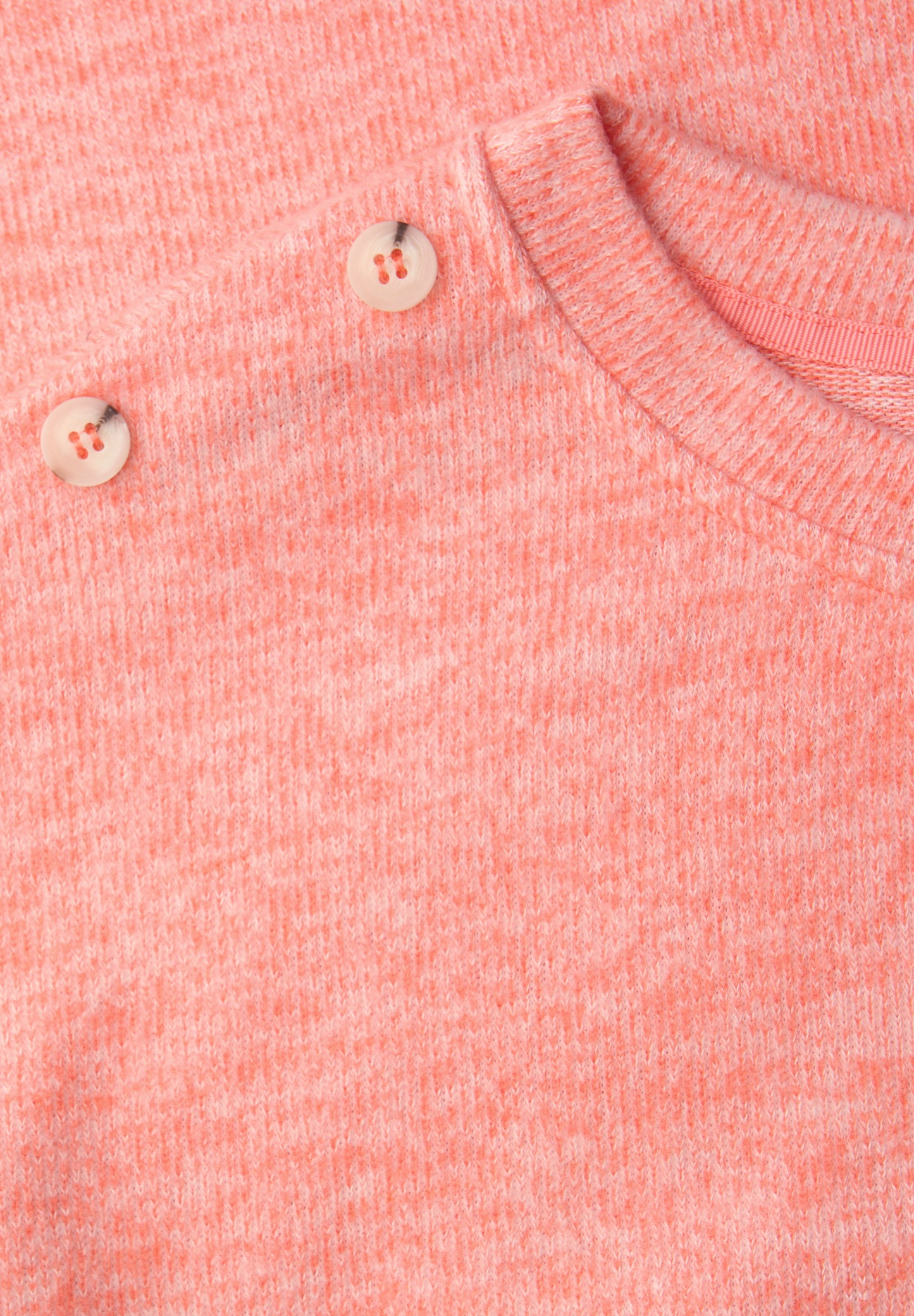 Street One - Softes Shirt mit Knöpfen - Farbe: striking coral mel.