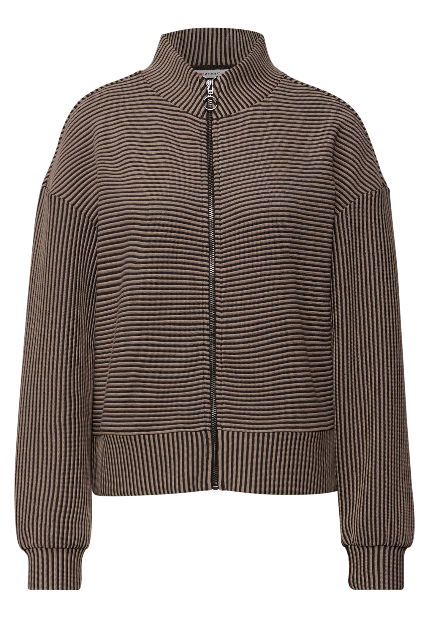 Street One - Two-Tone Strukturjacke - Farbe: darkest brown