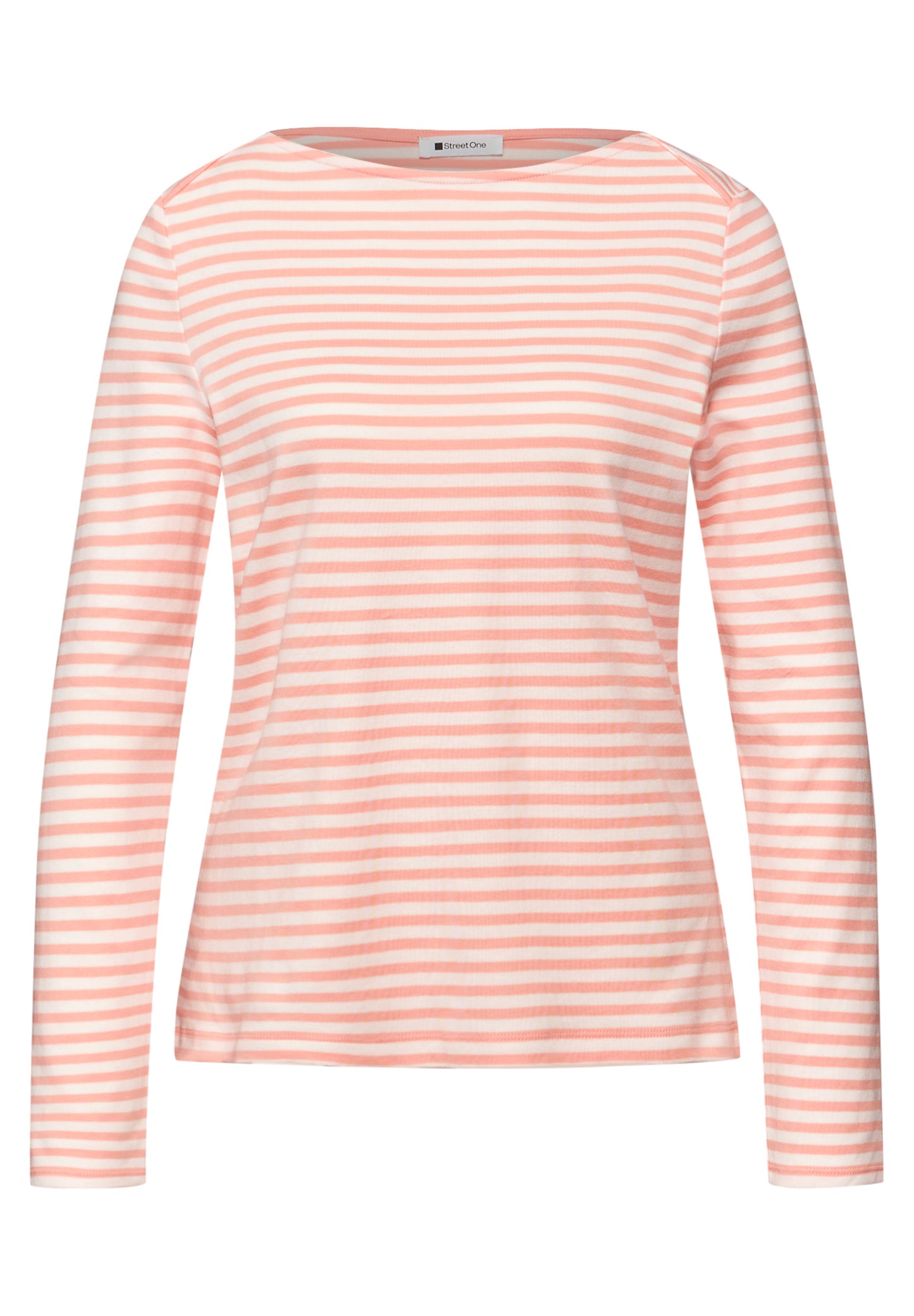 Street One - Gestreiftes T-Shirt - Farbe: light apricot