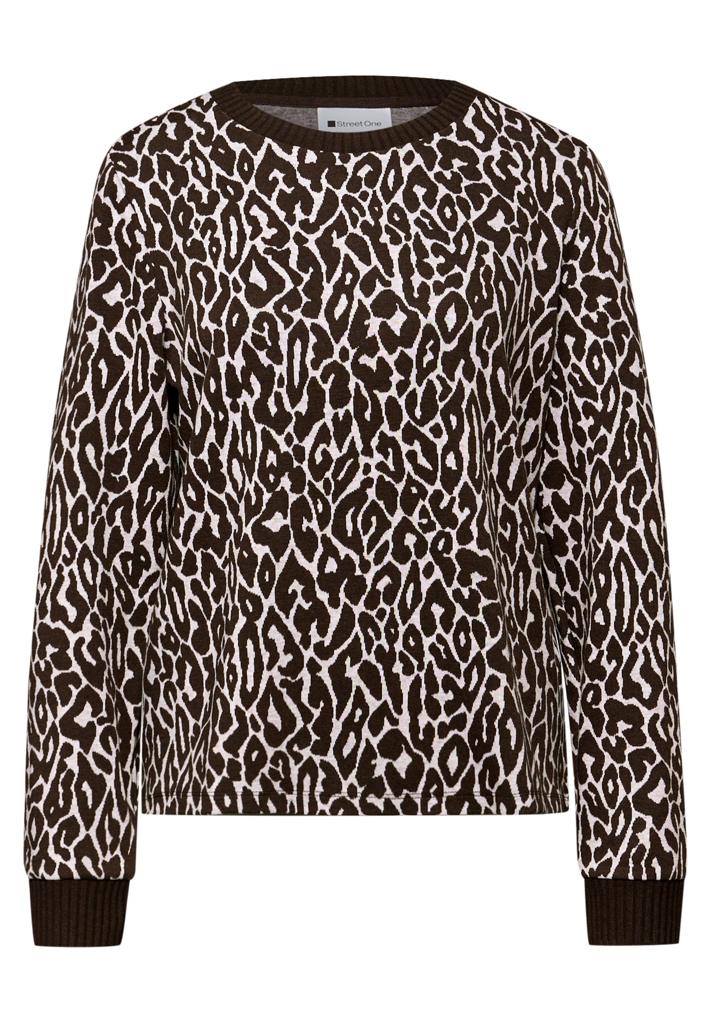 Street One - Leo Jacquard Shirt - Farbe: molten earth