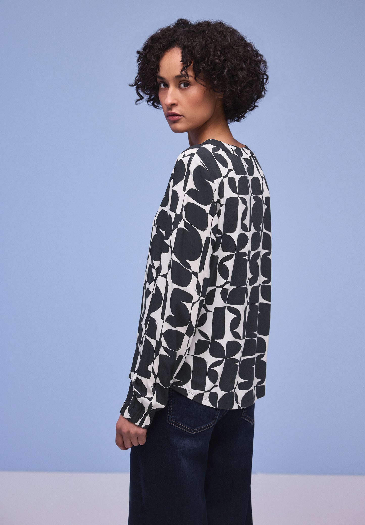 Street One - Gemustertes Shirt - Farbe: shadowed navy