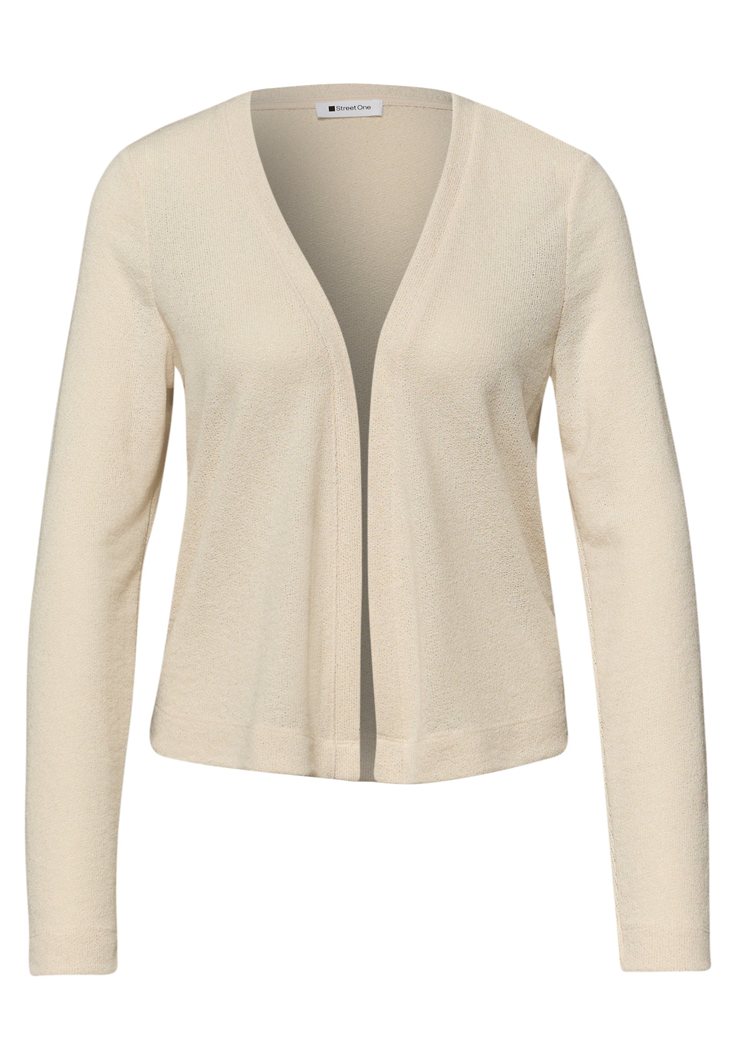 Street One - Langarm Jacke in offener Passform - Farbe: smoke beige