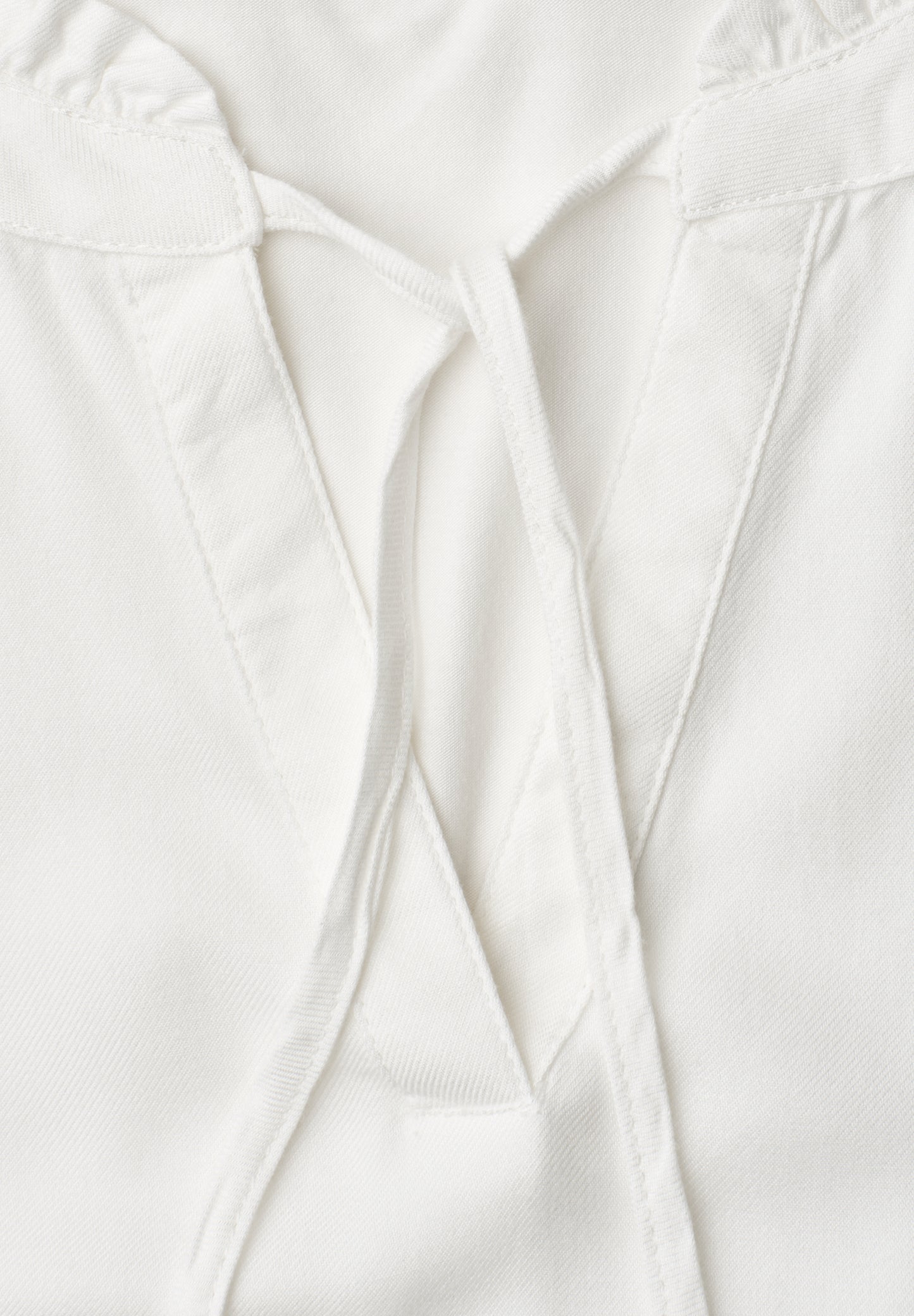 Street One - Top mit Strukturmix und Crochet-Details - Farbe: off white