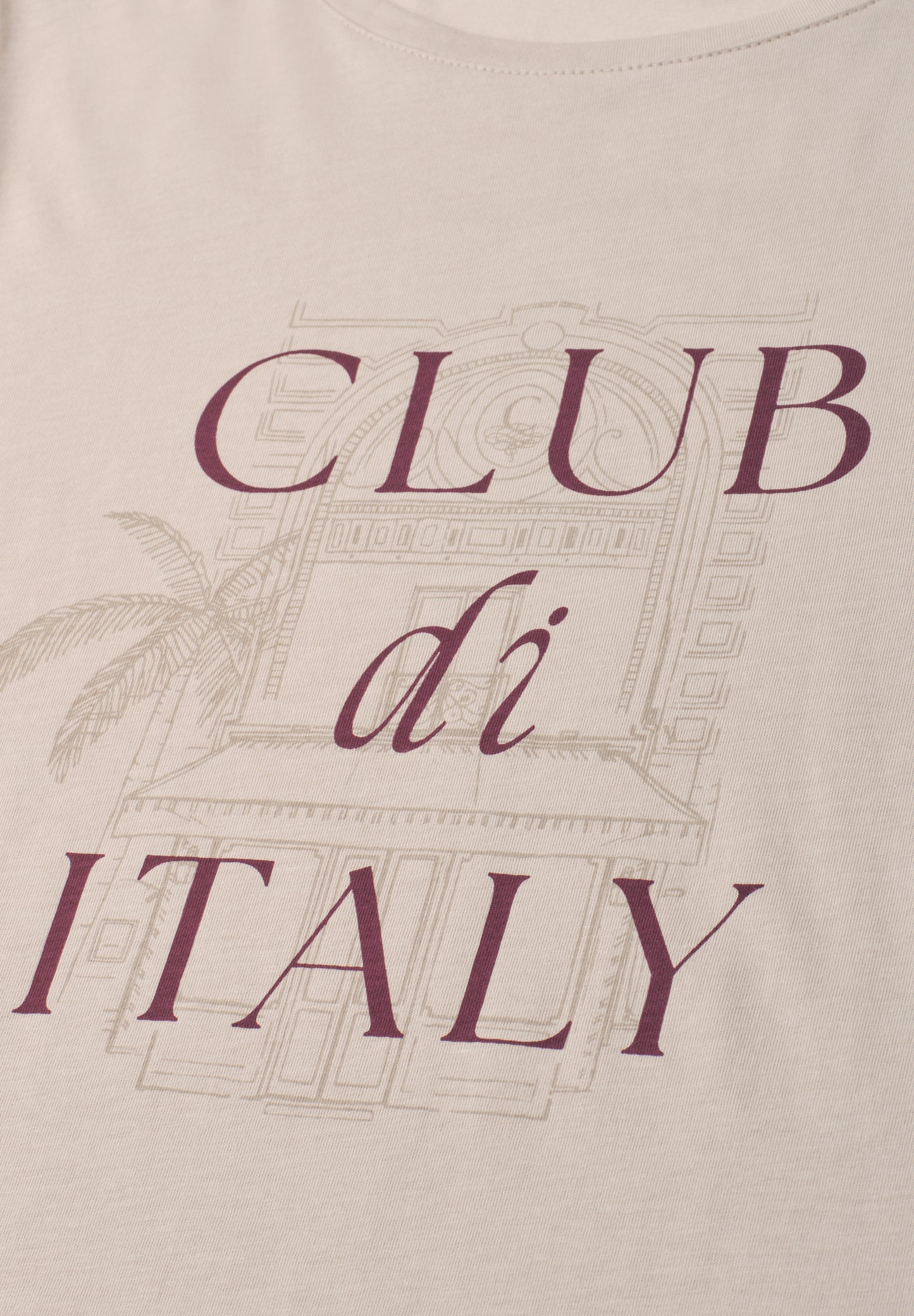 Street One - T-Shirt mit Rundhals und Artwork - Farbe: clay sand