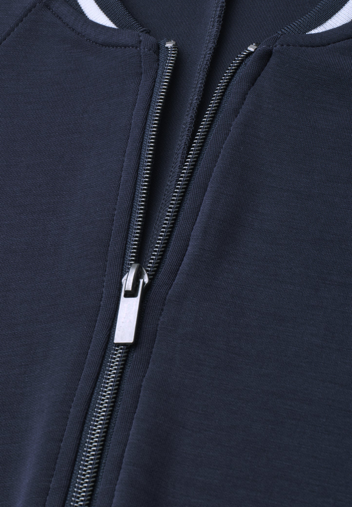 Street One - Damen Jacke im Silk-Look mit Zipper - Farbe: darkest blue