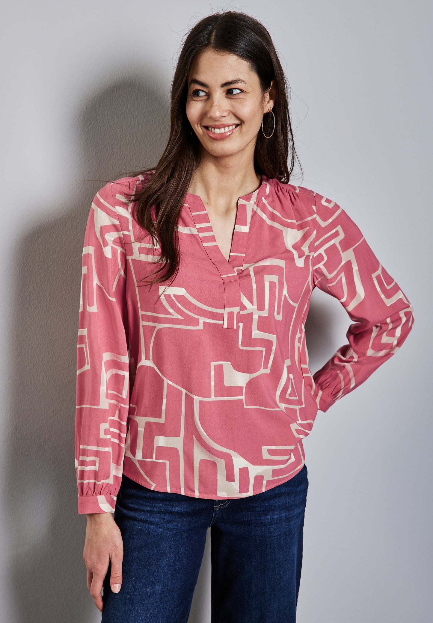 Street One Tunika Bluse - Farbe: sugar coral