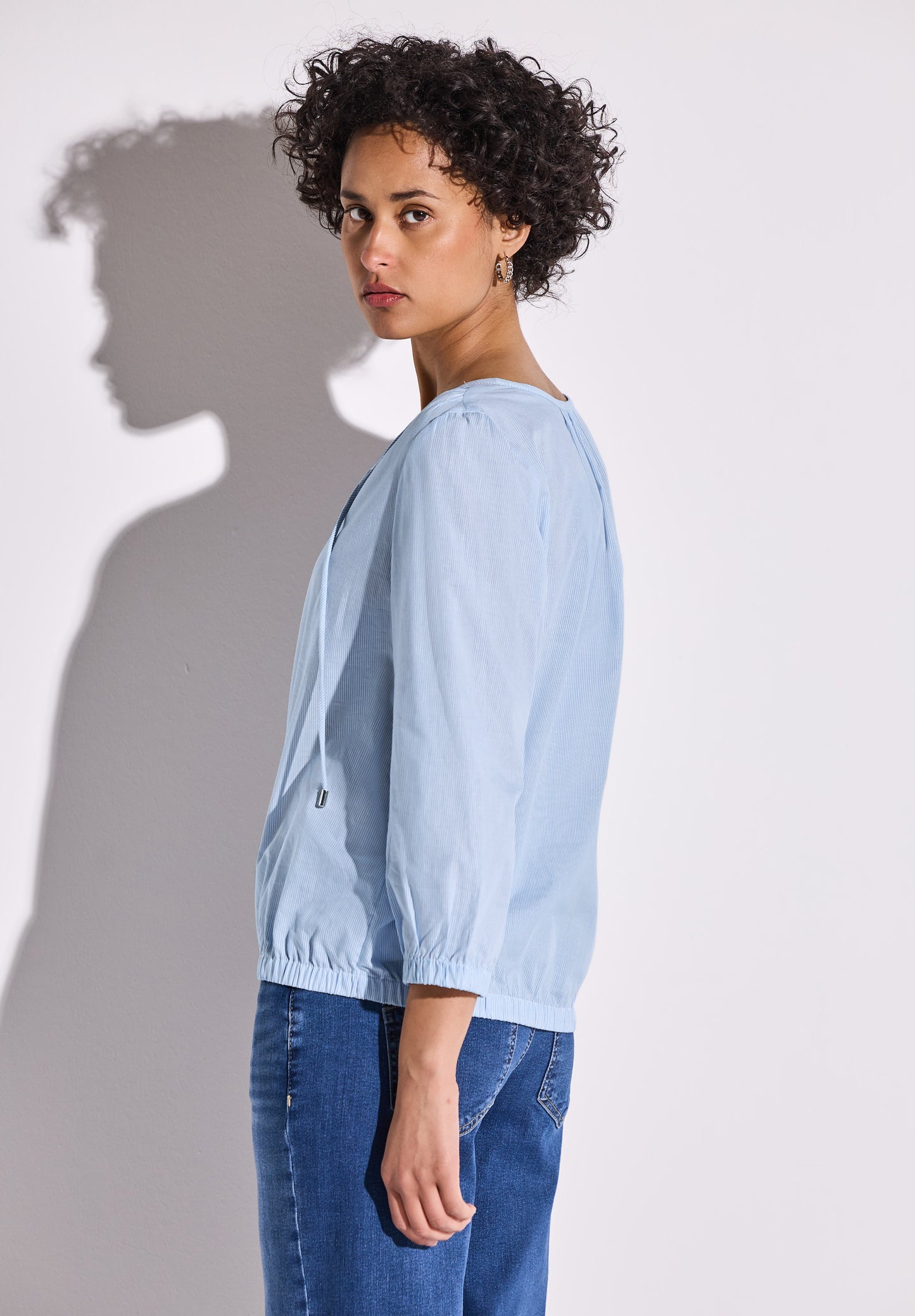 Street One Gestreifte Bluse - Farbe: smoked blue