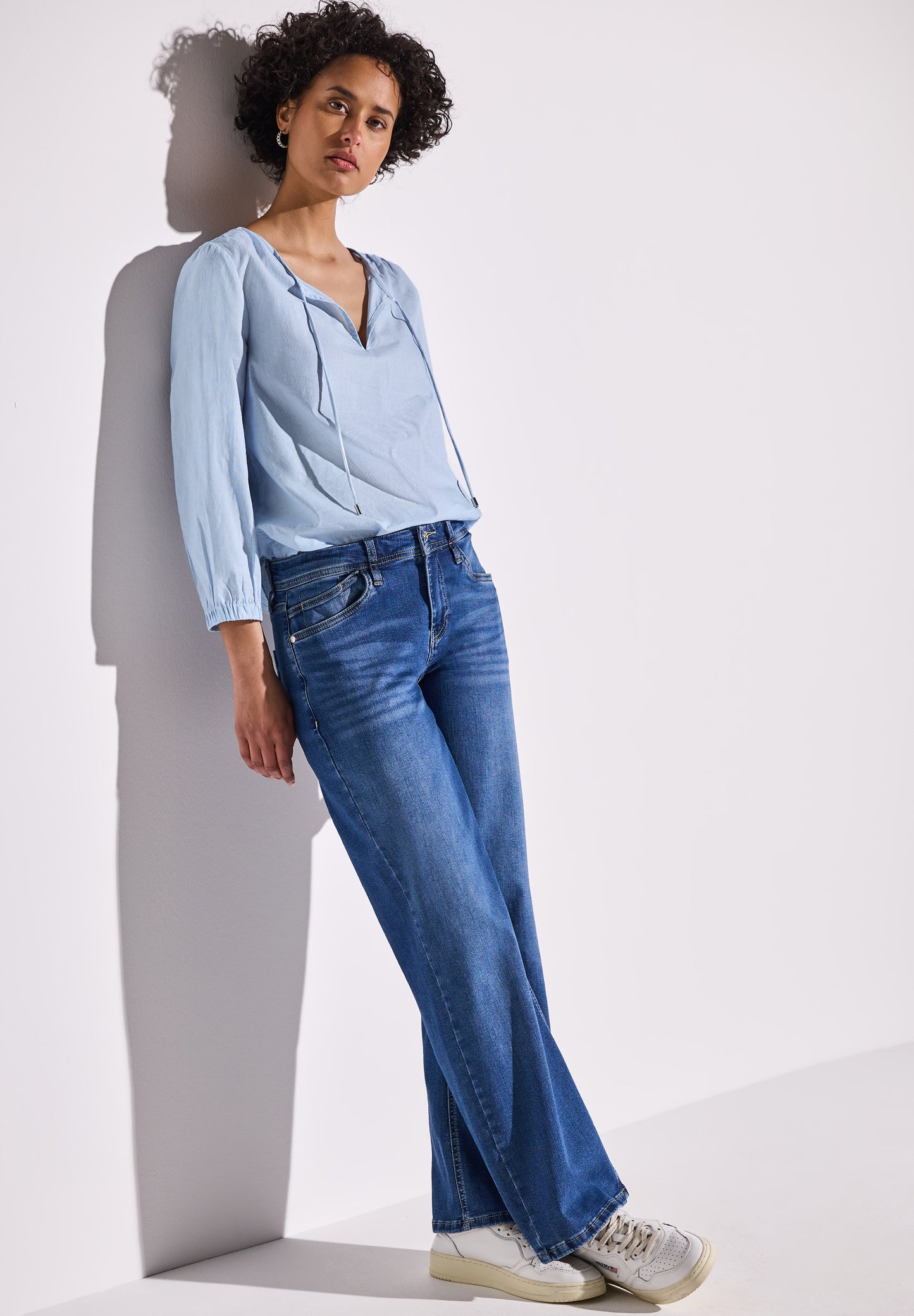 Street One Gestreifte Bluse - Farbe: smoked blue