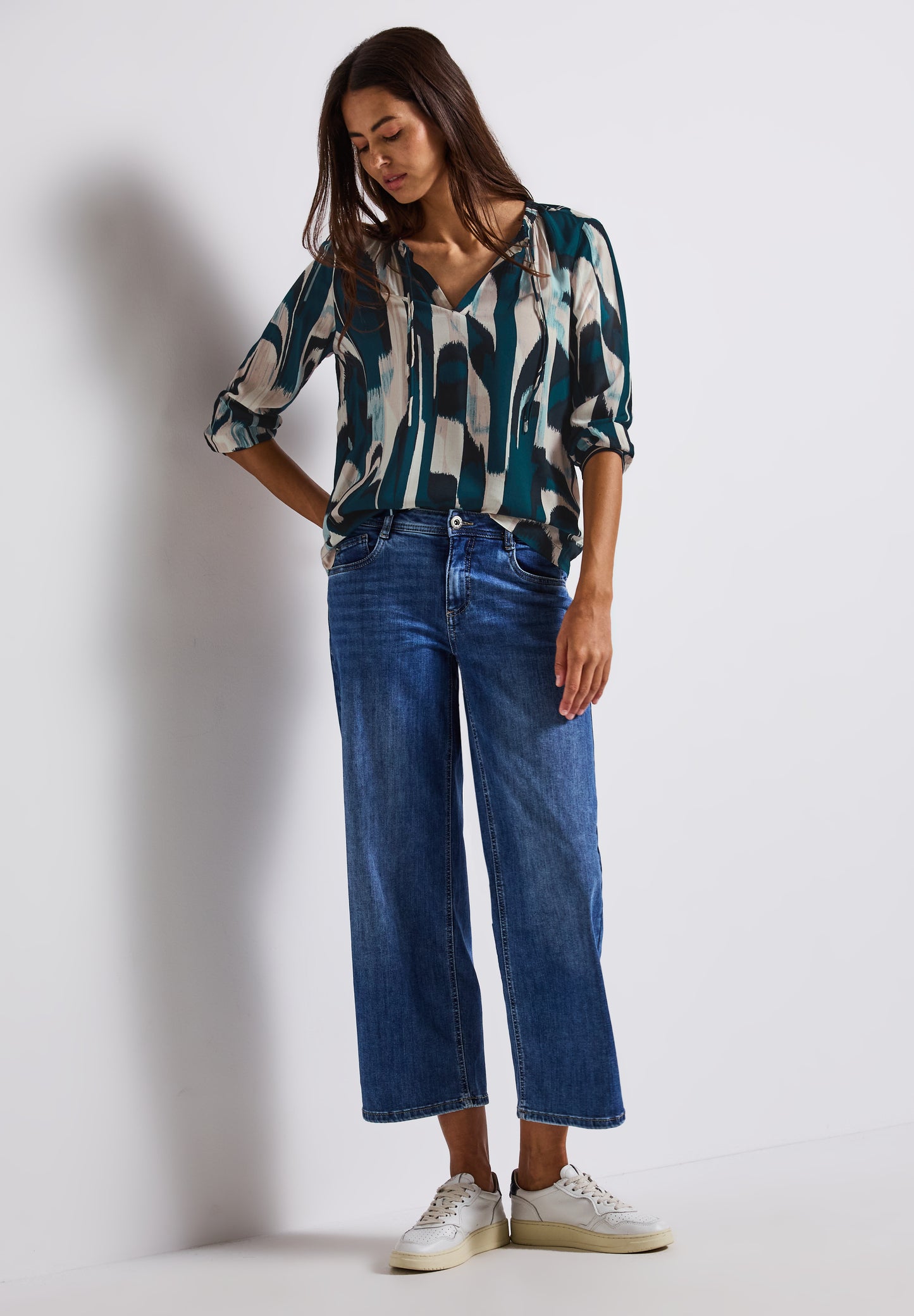 Street One Tunika mit Tape-Details - Farbe: tide blue