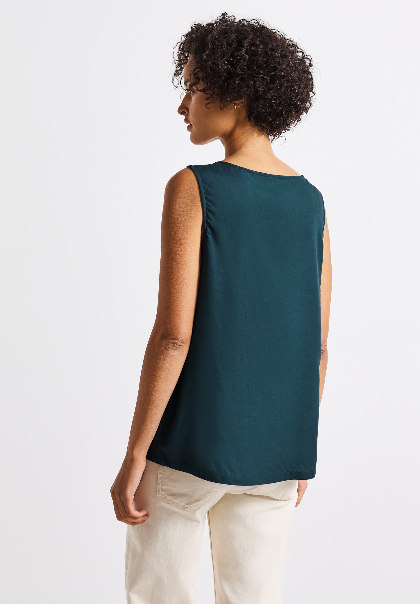 Street One Blusentop mit Raffung - Farbe: tide blue