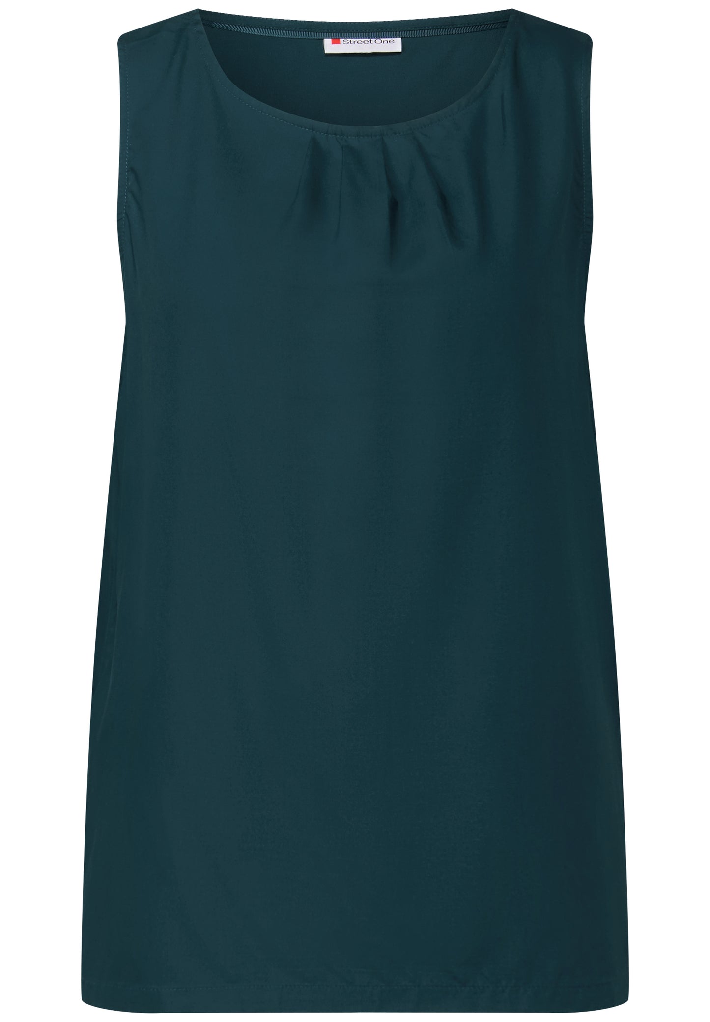 Street One Blusentop mit Raffung - Farbe: tide blue