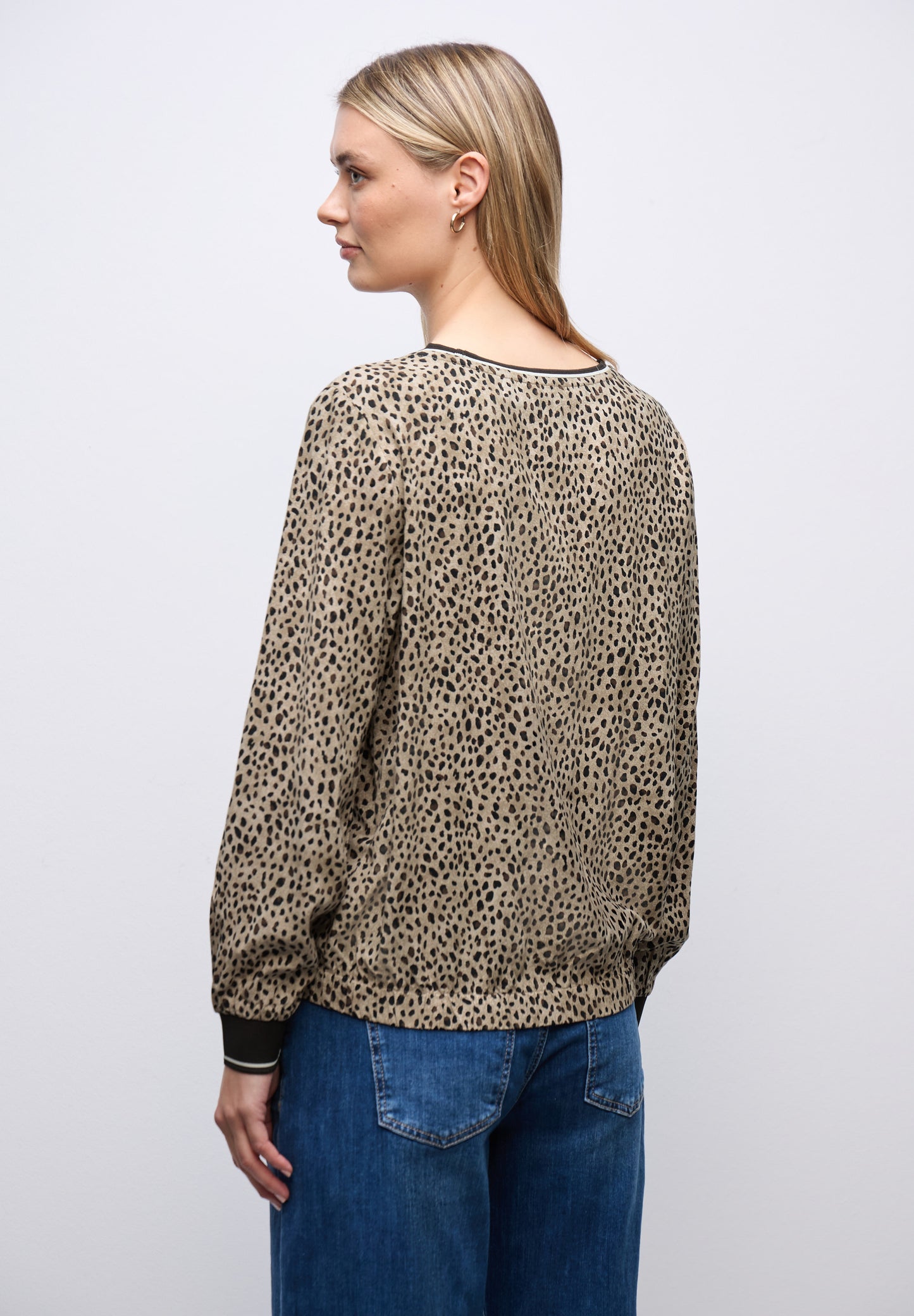 Street One Leo Bluse mit Tapedetails - Farbe: sanded beige
