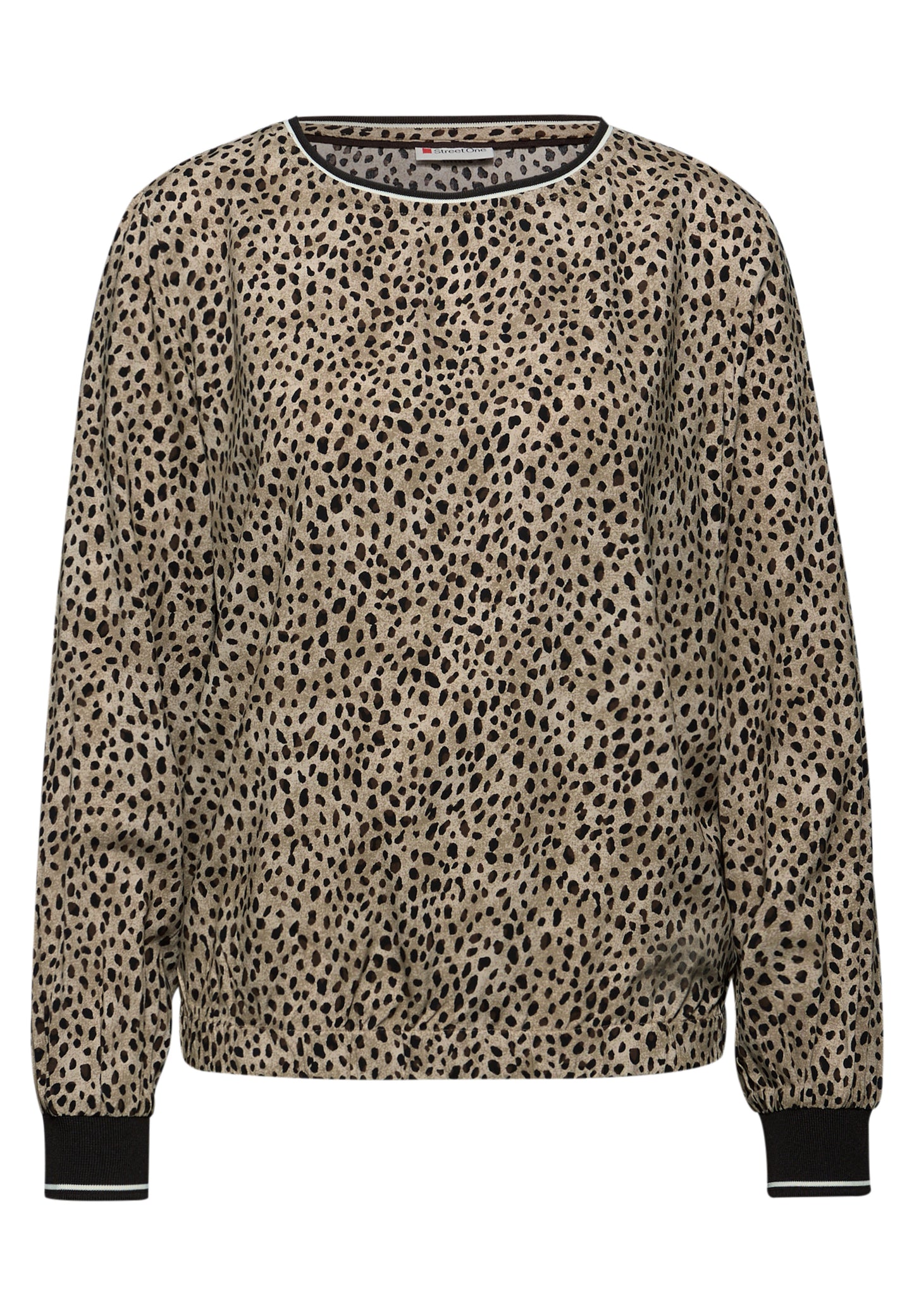 Street One Leo Bluse mit Tapedetails - Farbe: sanded beige