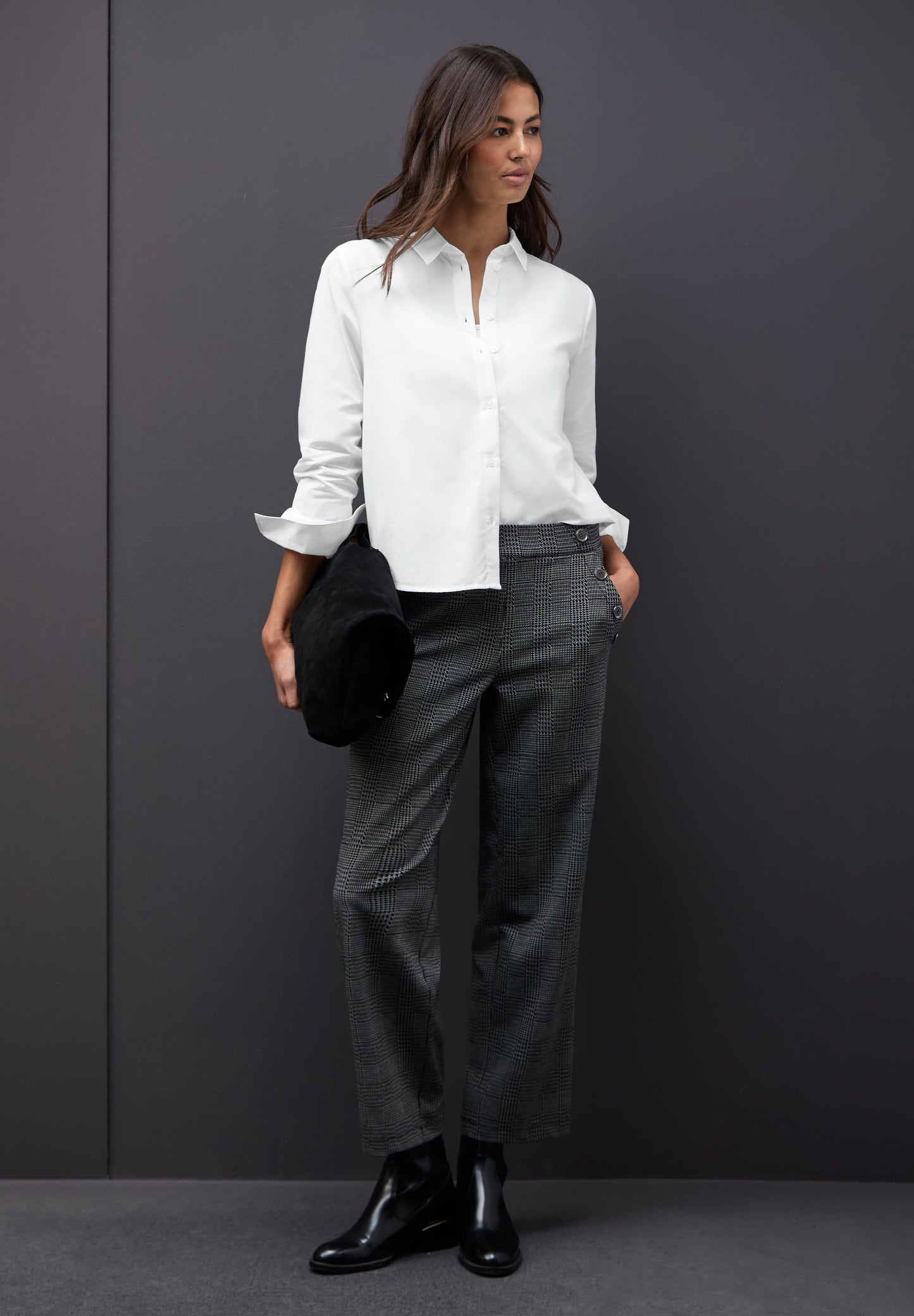 Street One Hemdbluse in Unifarbe - Farbe: White