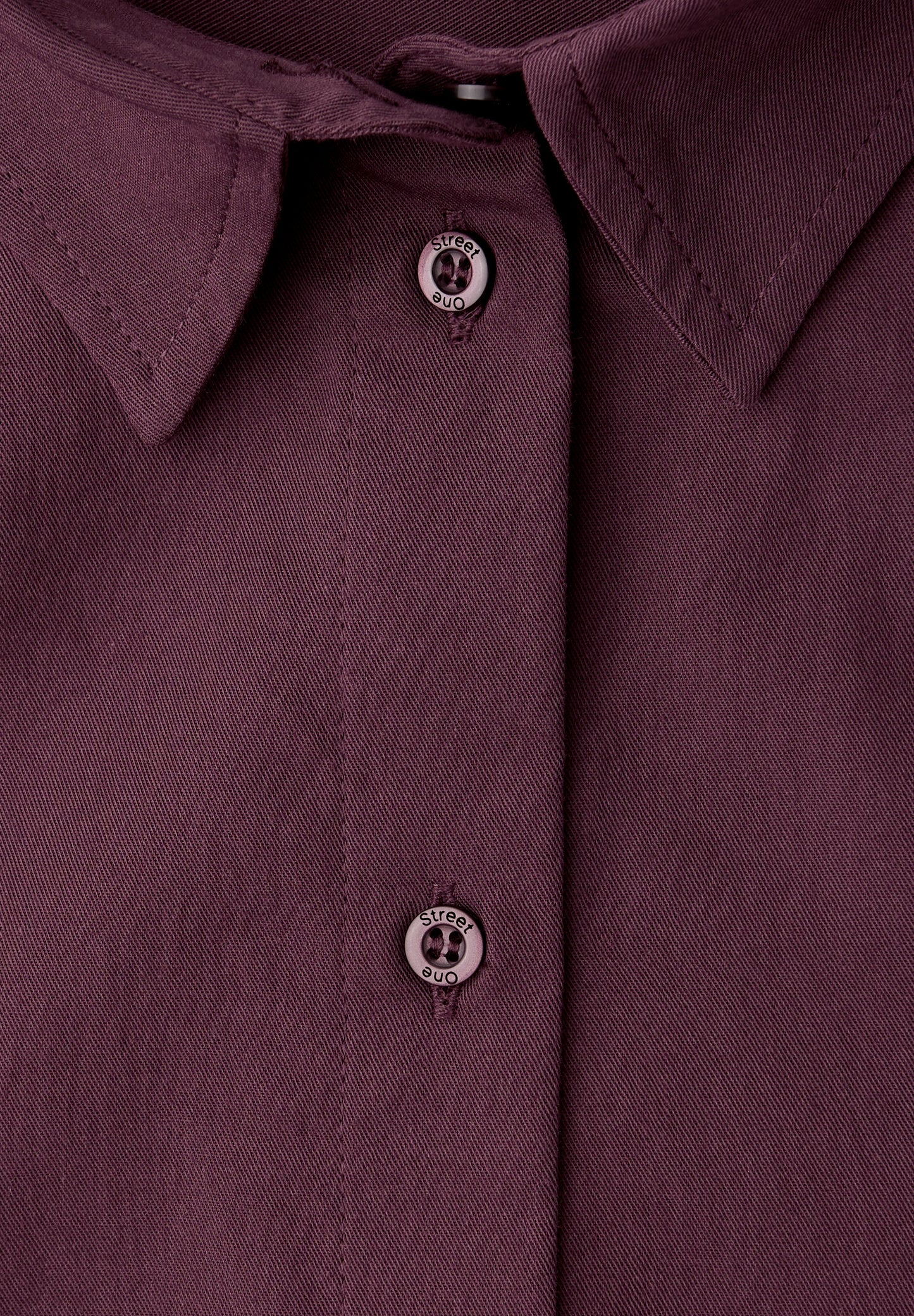 Street One Hemdbluse in Unifarbe - Farbe: jazz berry