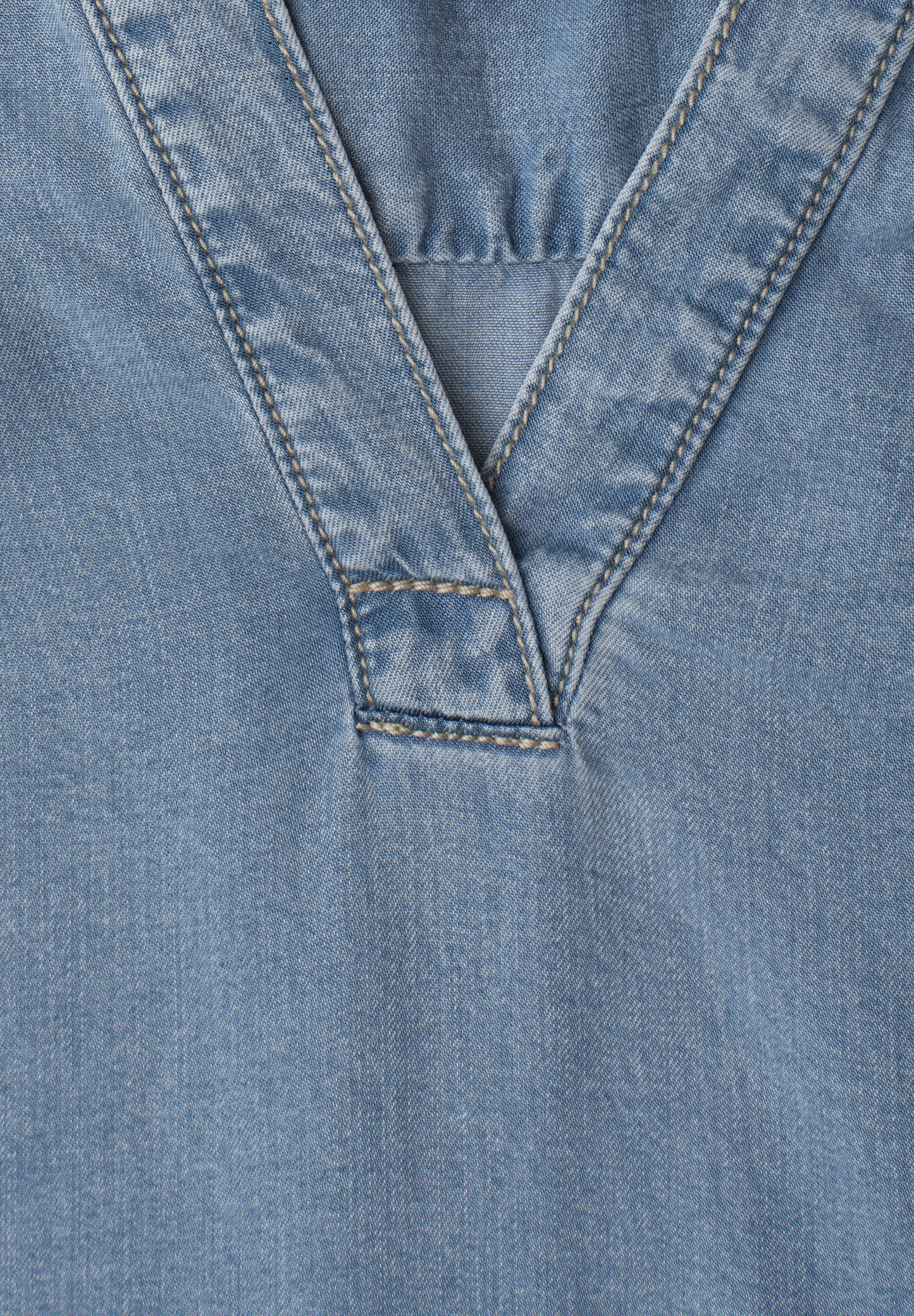 Street One - Blusentop im Denim-Look - Farbe: Light Blue Washed