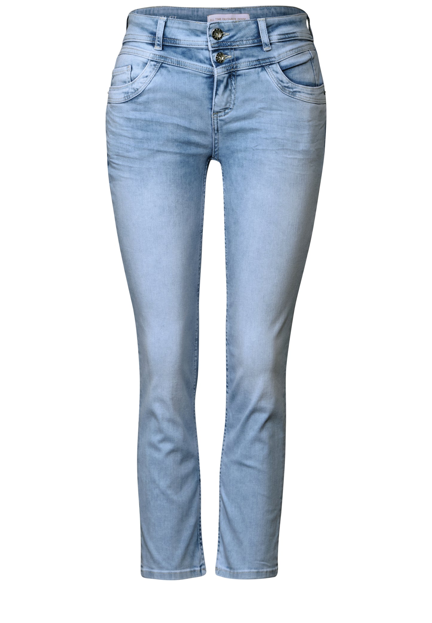 Street One 7/8-Jeans im Casual Fit - Farbe: Ultra Bleach Random Washed