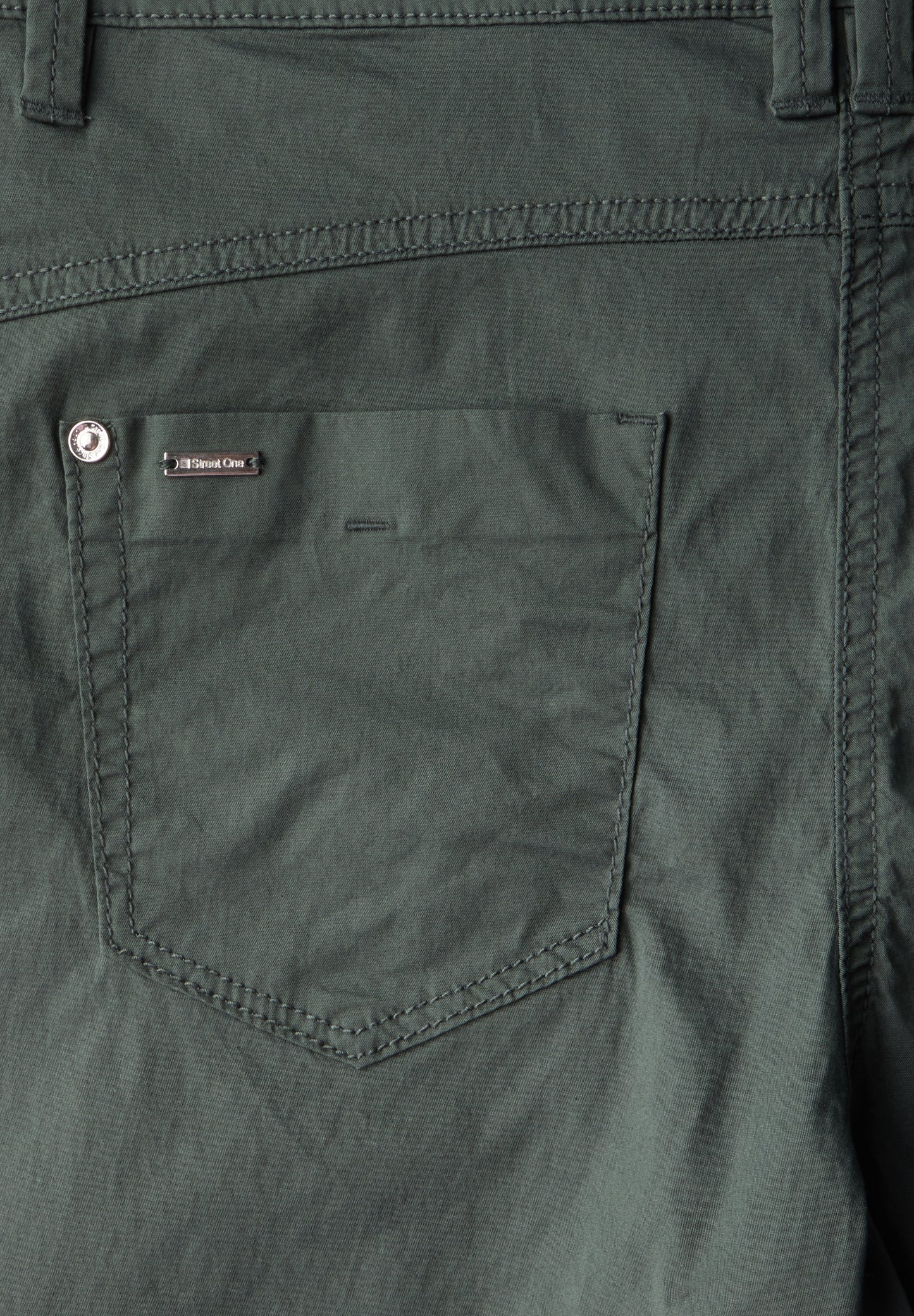 Street One Bermuda mit Turn-Up - Farbe: marshy green
