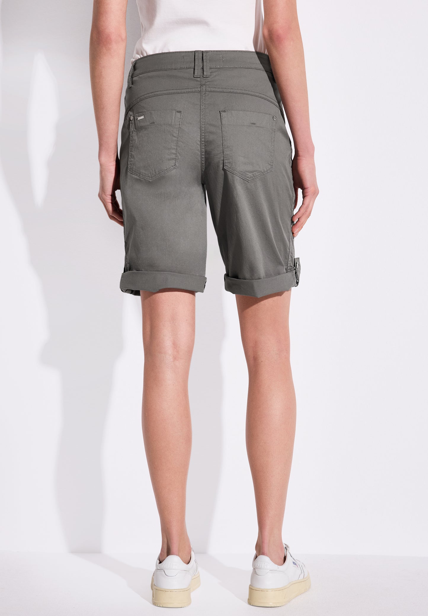 Street One Bermuda mit Turn-Up - Farbe: overcast grey