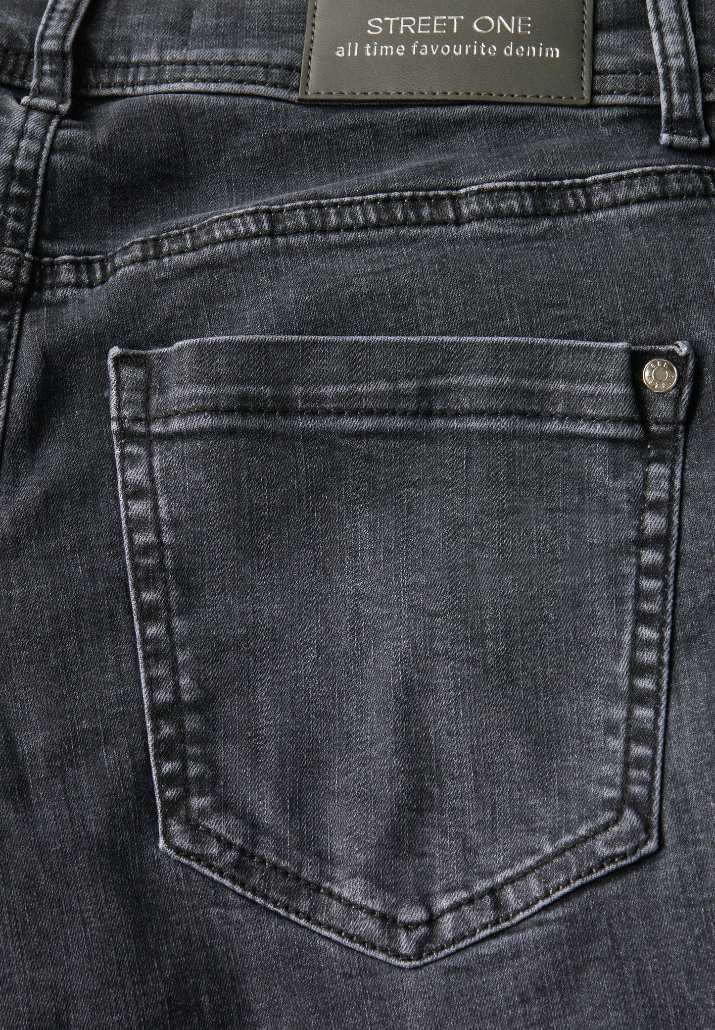 Street One Casual Fit Jeans - Farbe: dark steel grey washed