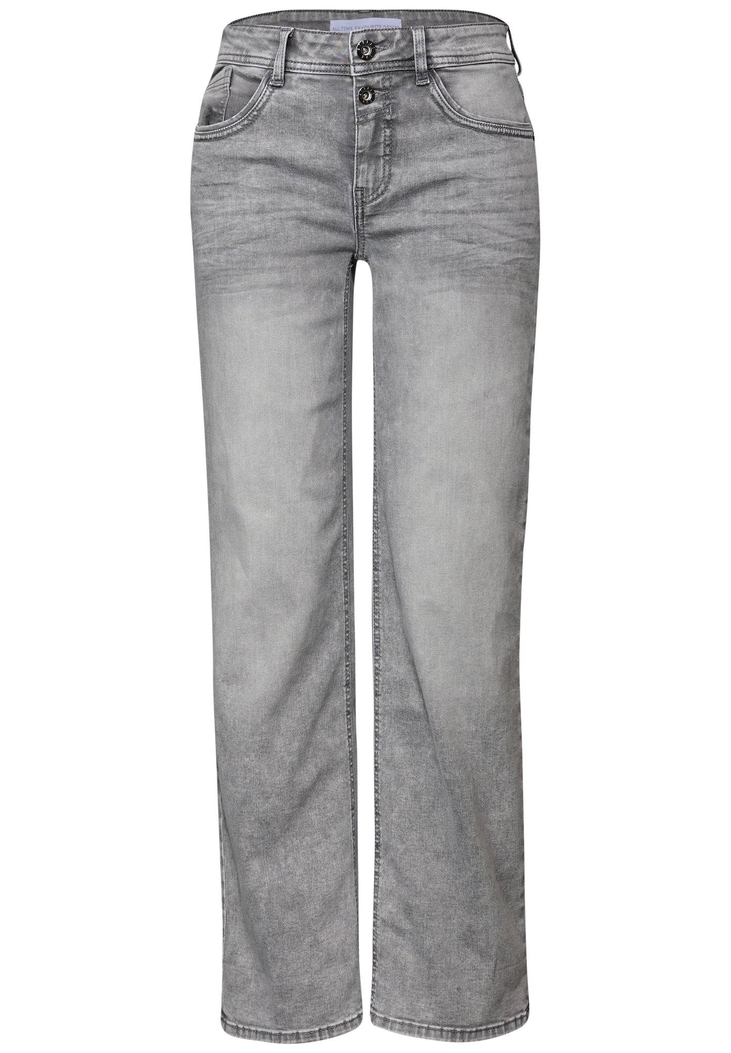 Street One Straight Leg Jeans - Farbe: light ice grey washed