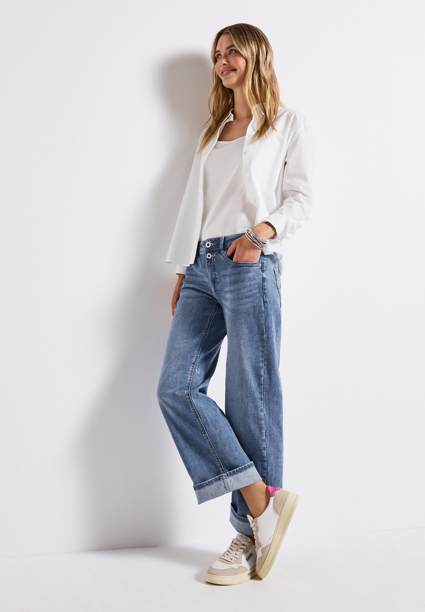 Street One Straight Leg Jeans - Farbe: authentic mid blue washed