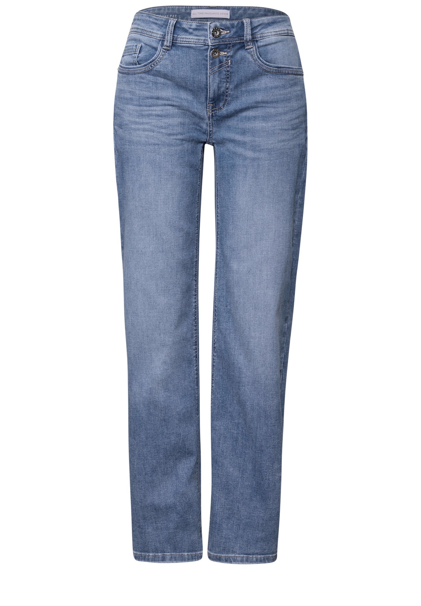 Street One Straight Leg Jeans - Farbe: authentic mid blue washed