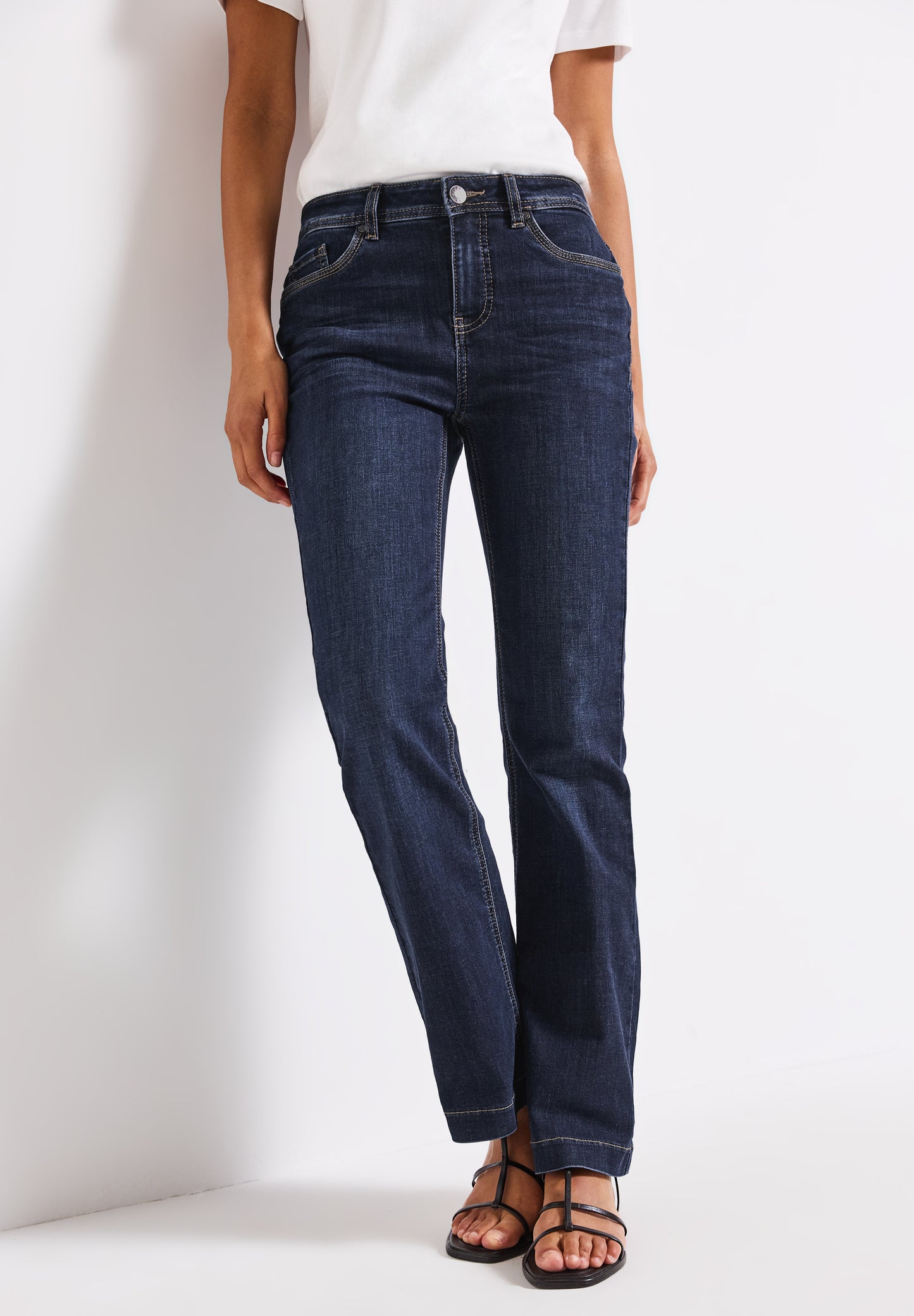 Street One Bootcut Jeans - Farbe: dark indigo washed