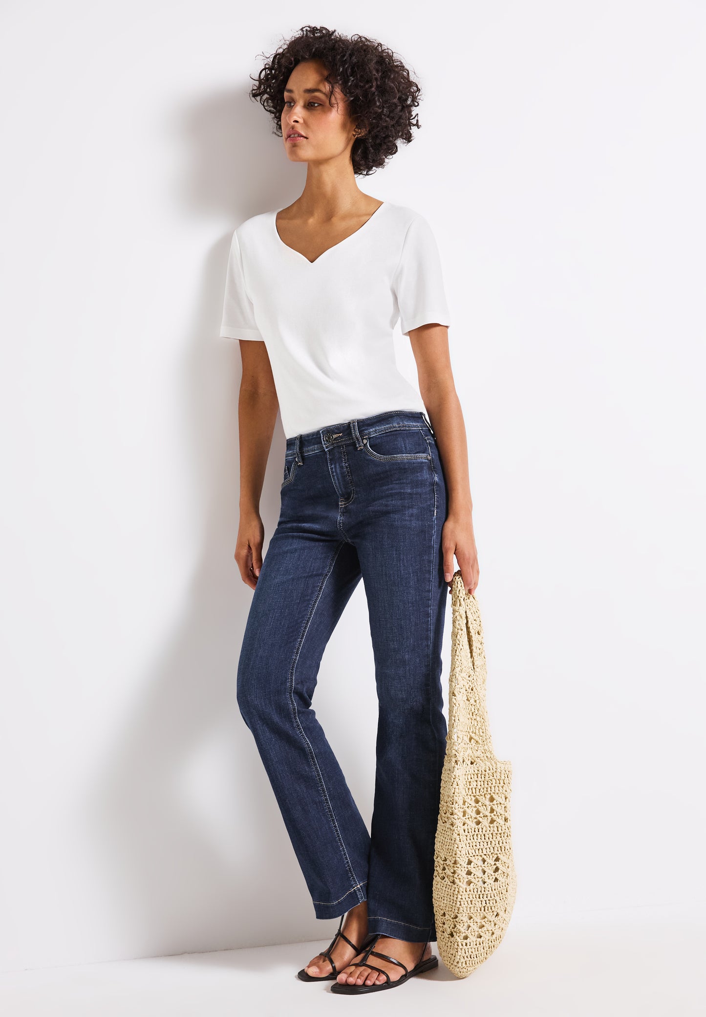 Street One Bootcut Jeans - Farbe: dark indigo washed