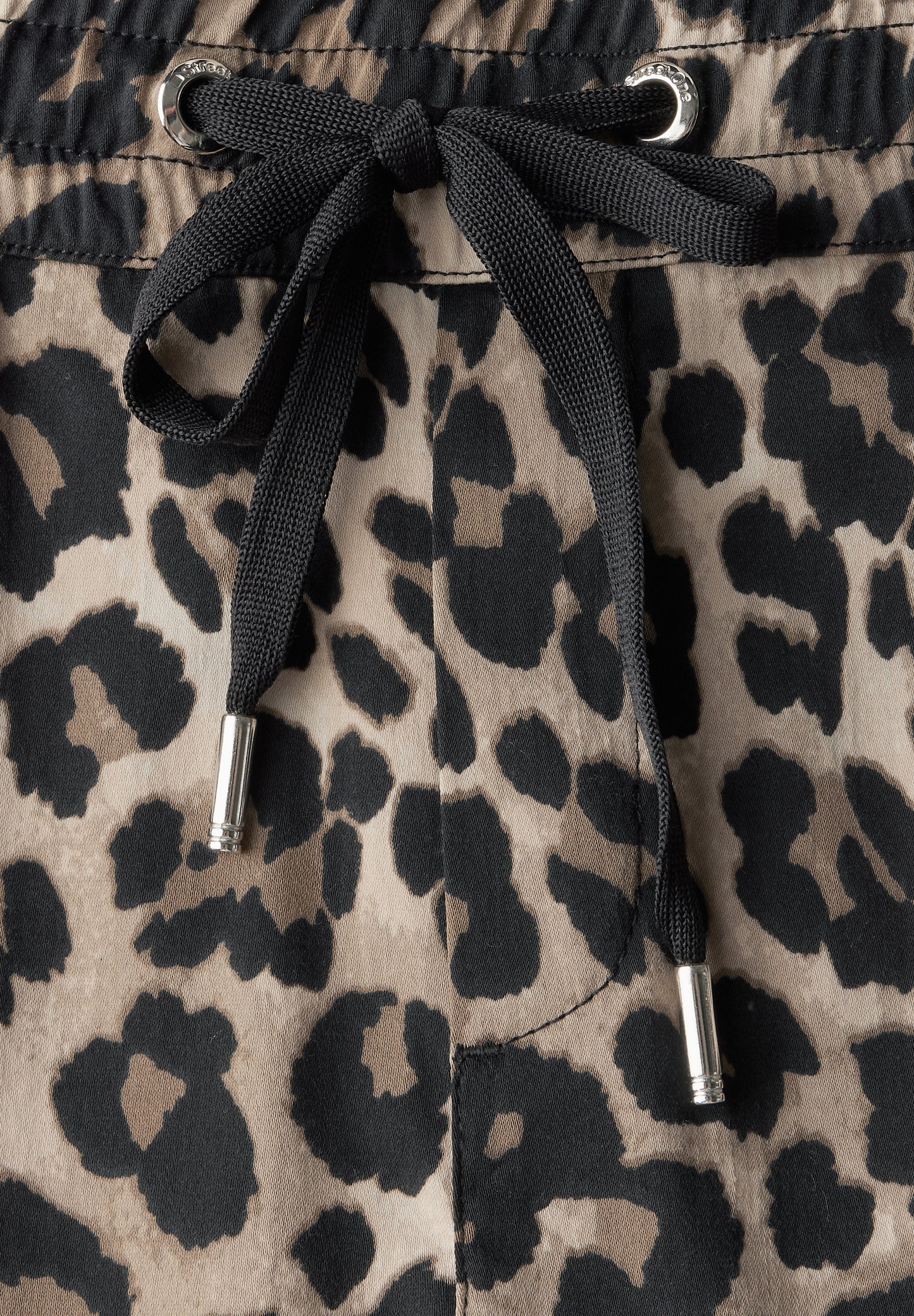 Street One Loose Fit Hose mit Leo-Print - Farbe: Black