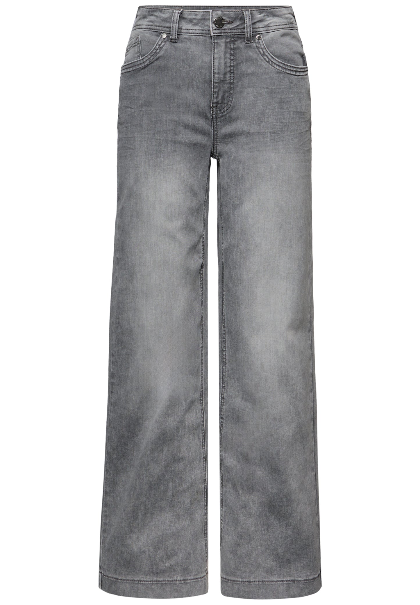 Street One Wide Leg Jeans - Farbe: light grey random washed