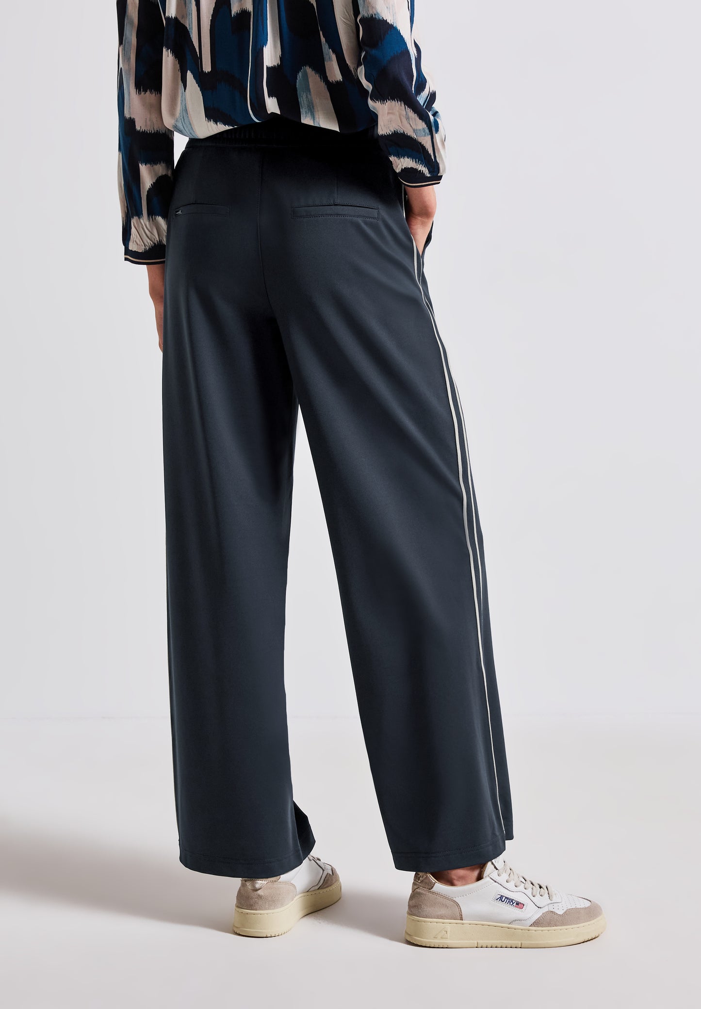 Street One Hose mit Gallonstreifen - Farbe: deepwater blue