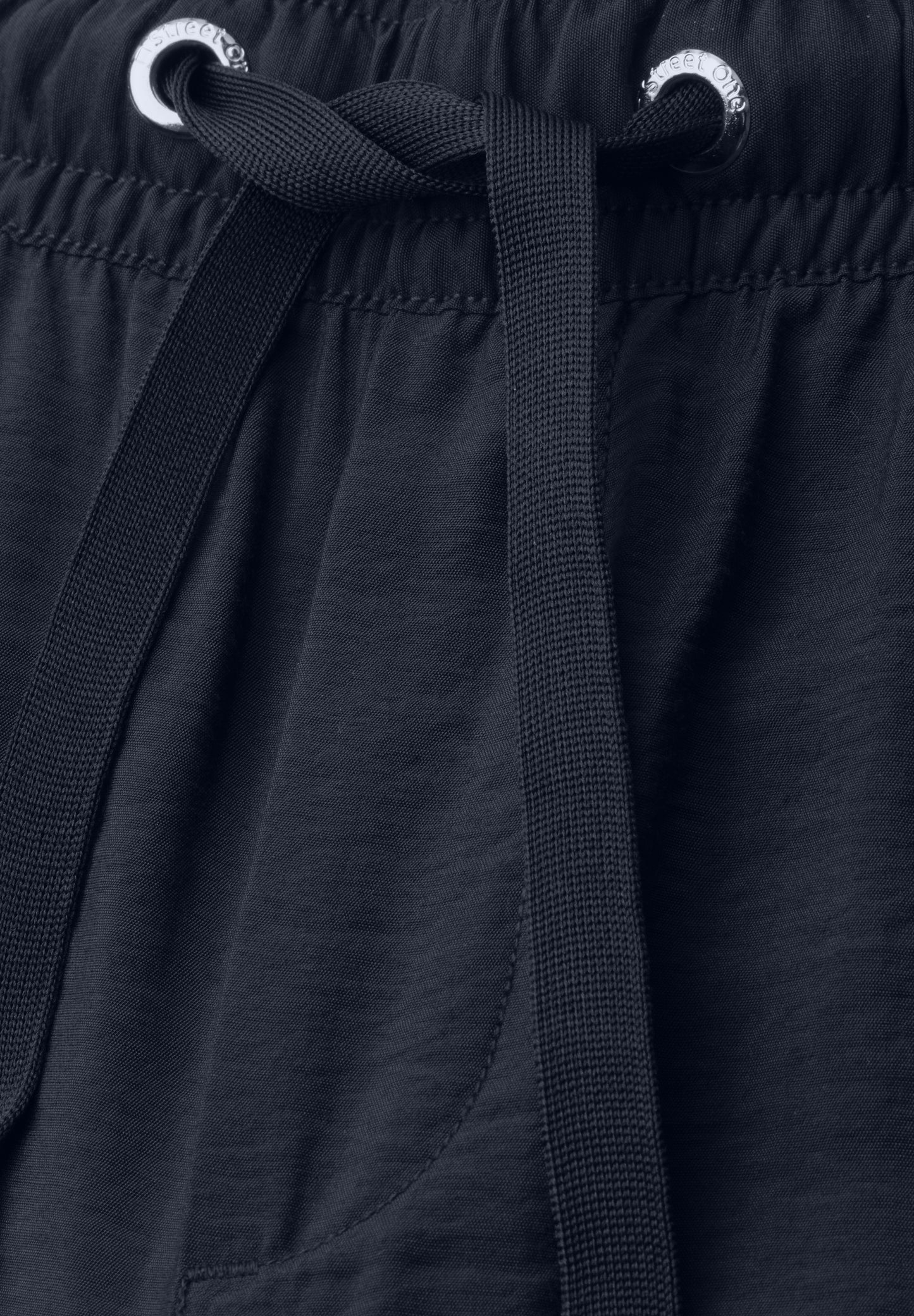 Street One - High Waist Wide Leg Hose im Loose Fit - Farbe: deep blue
