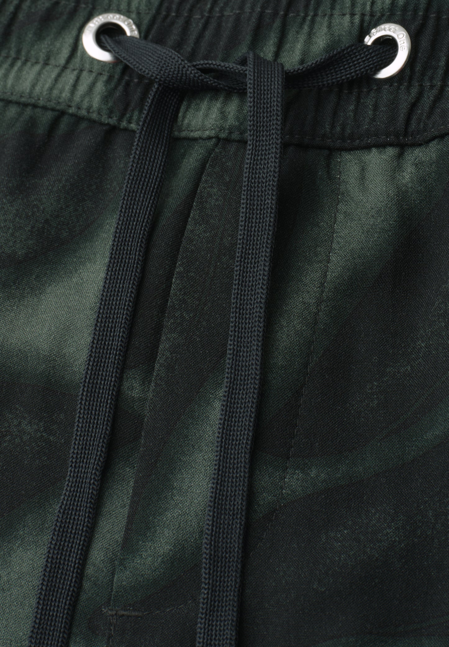 Street One - Wide Leg Hose im Loose Fit mit Print - Farbe: deep bound green