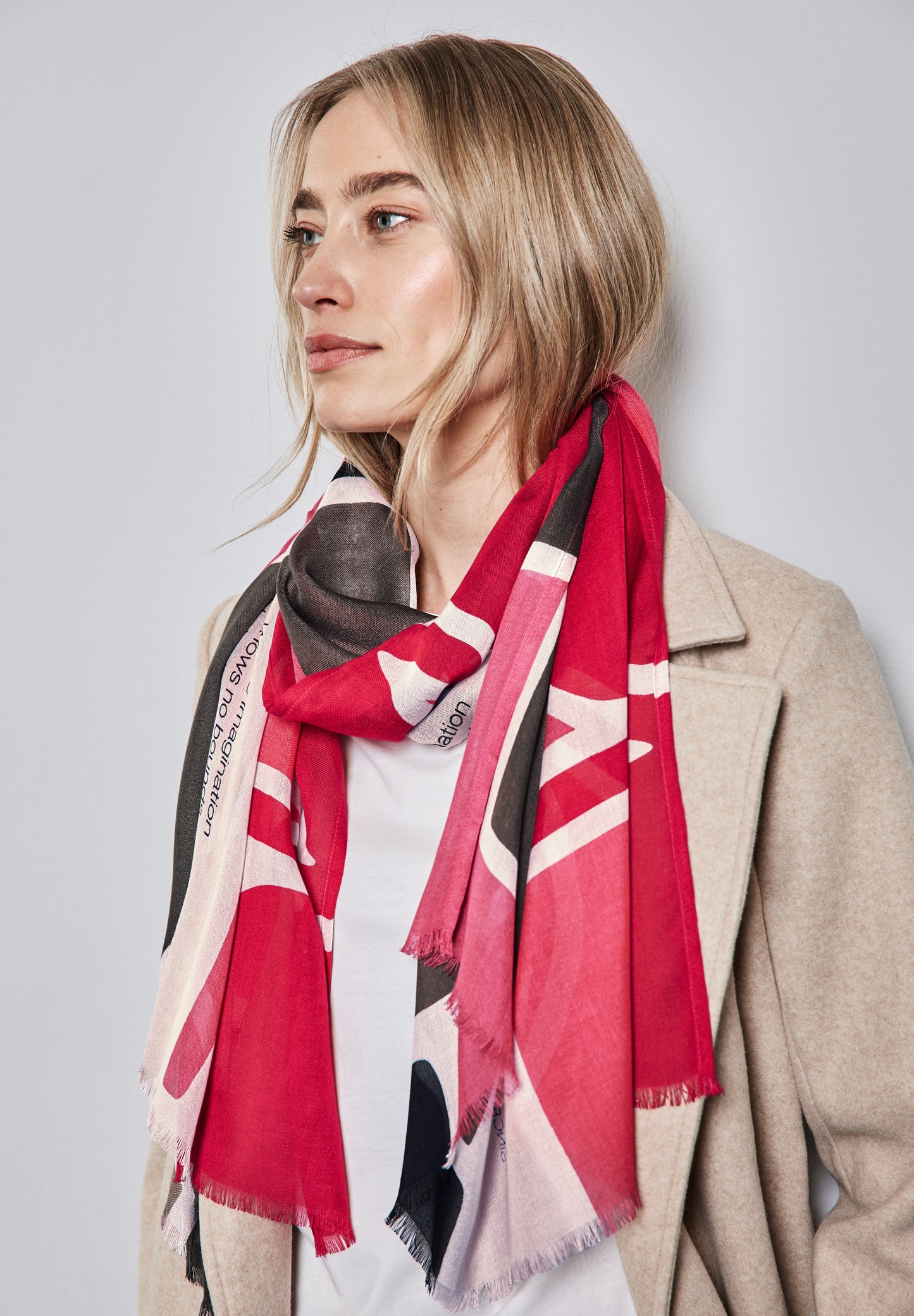 Street One Gemusterter Schal - Farbe: multicolor