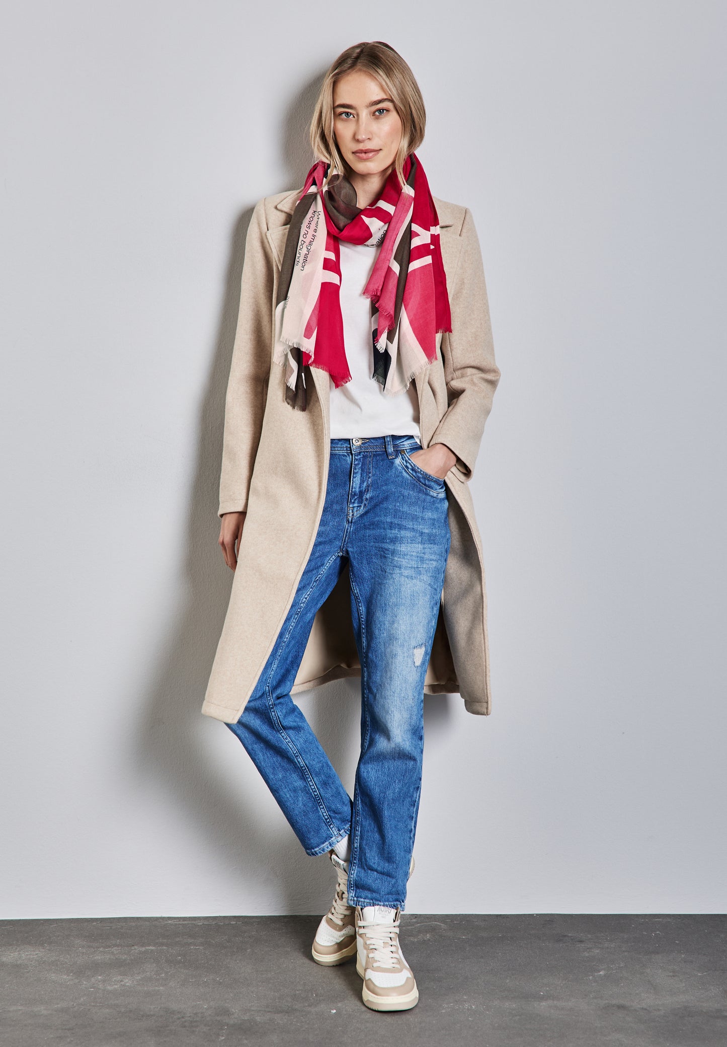 Street One Gemusterter Schal - Farbe: multicolor