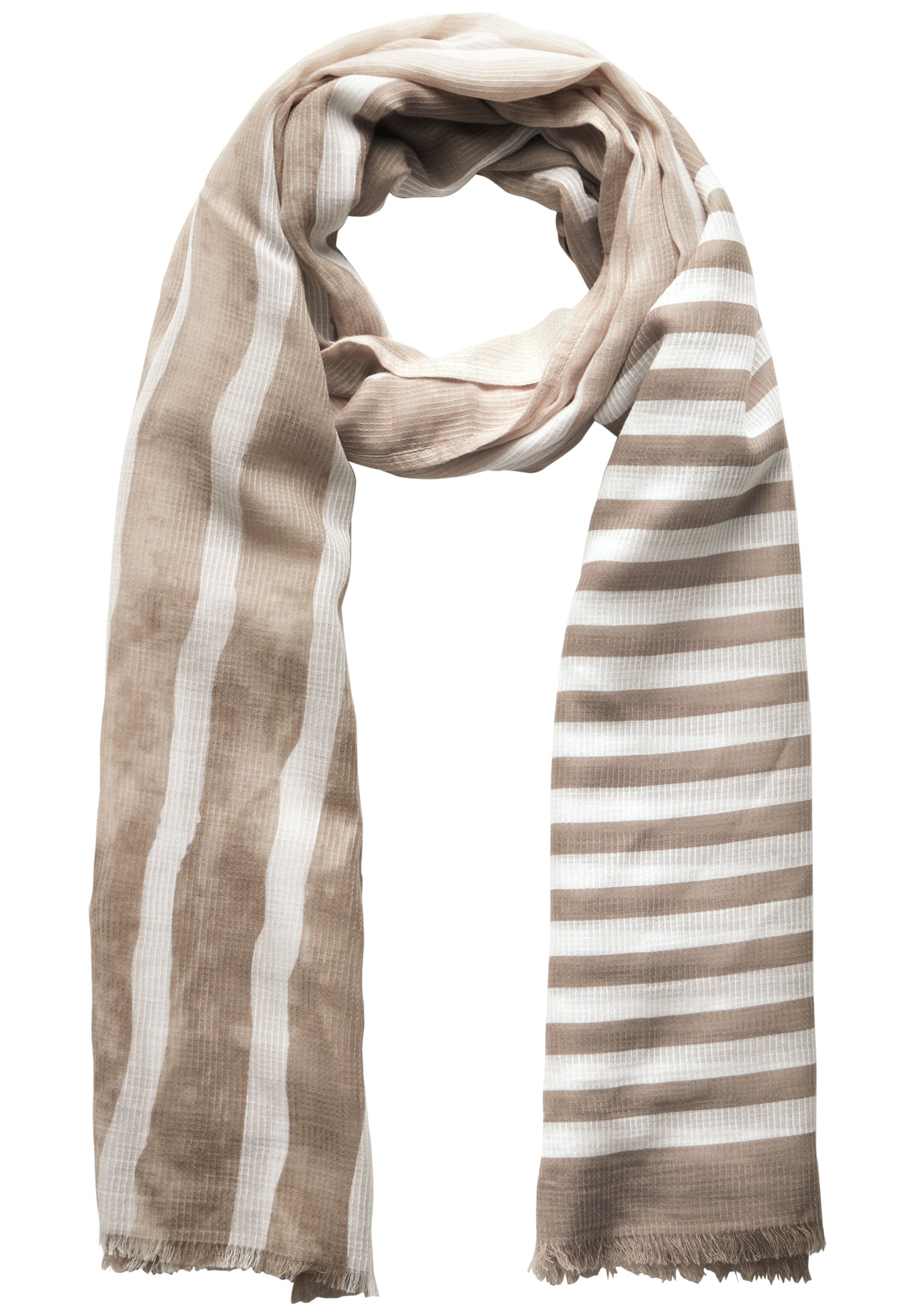 Street One Strukturschal - Farbe: vintage stone
