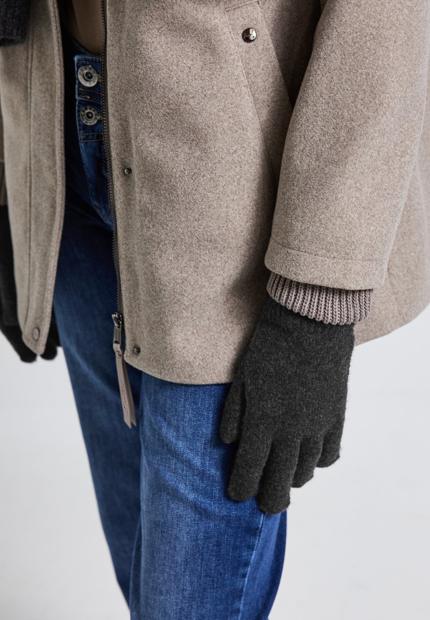 Street One Feinstrickhandschuhe - Farbe: anthracite melange