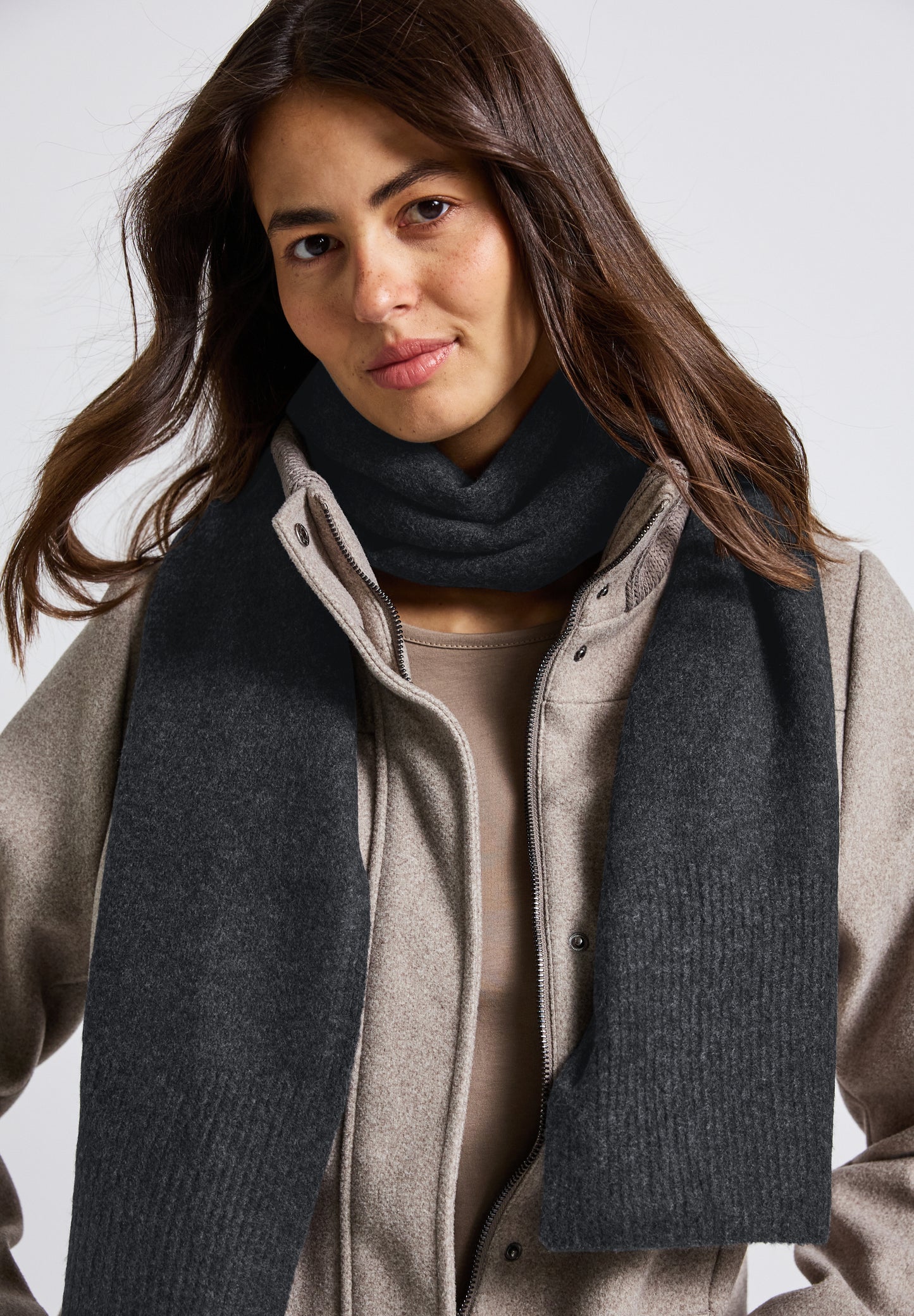 Street One Langer Schal - Farbe: anthracite melange