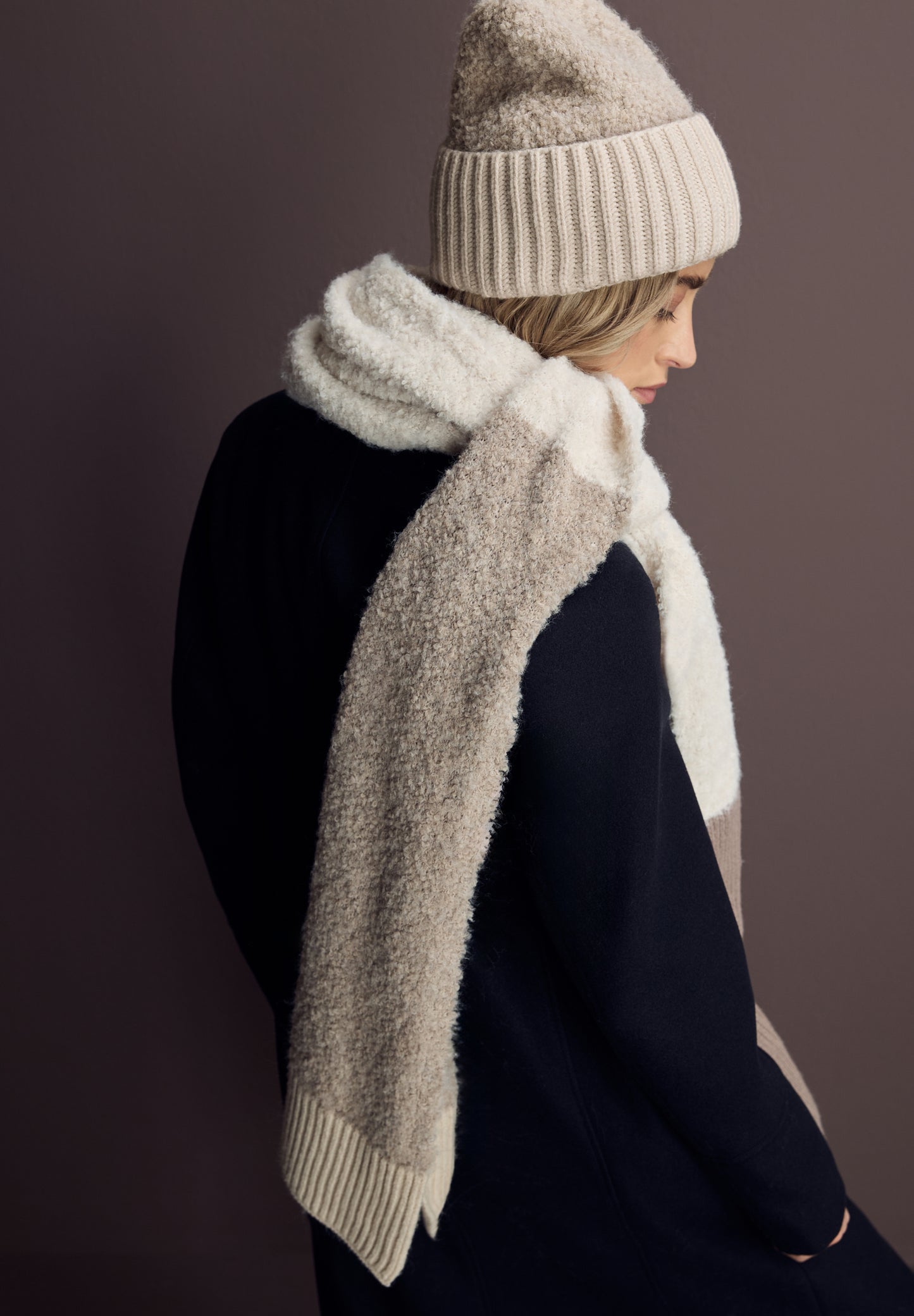 Street One Strukturmix Beanie - Farbe: Soft Sand Mel.